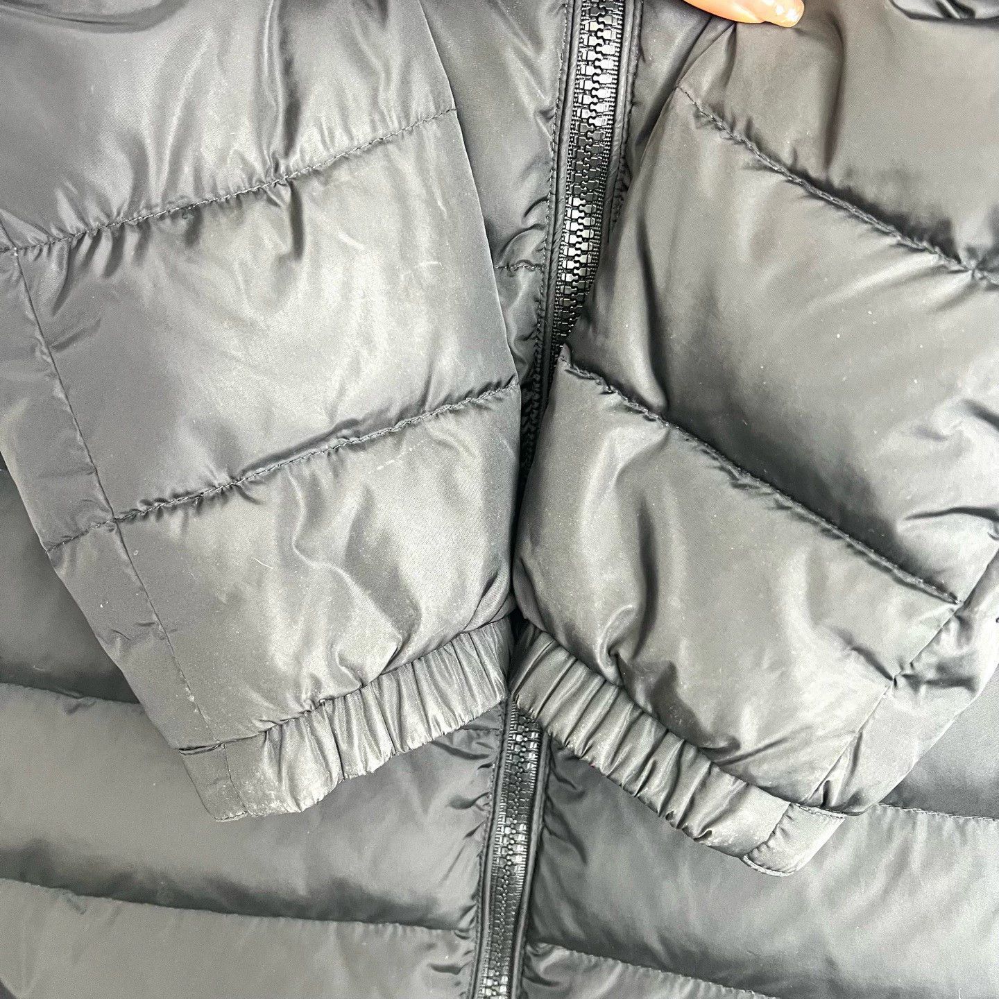 Moncler Moncler Black Sleeve Pocket Zippered Hooded Long Down Jacket Size US S / EU 44-46 / 1 - 5 Thumbnail