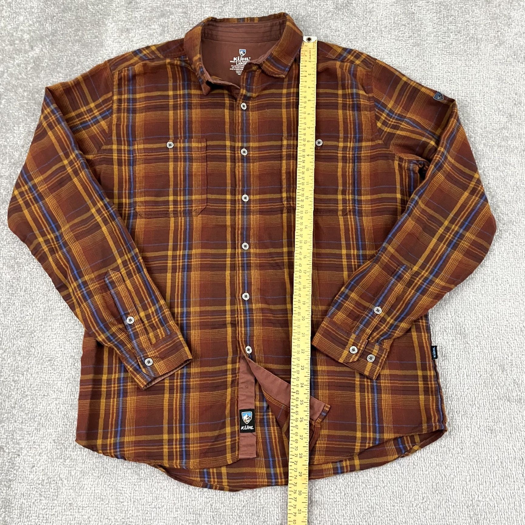 Vintage VINTAGE Kuhl Men’s Flannel Shirt Large Brown Plaid Outdoor Hiking Camping Casual Size US L / EU 52-54 / 3 - 6 Thumbnail