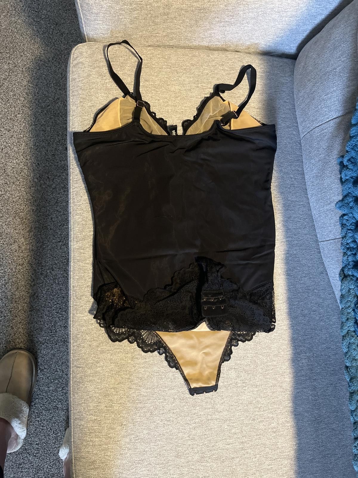 Designer Pinsy Sculpting Lace Shapewear Bodysuit Sz L Long Size ONE SIZE - 9 Thumbnail
