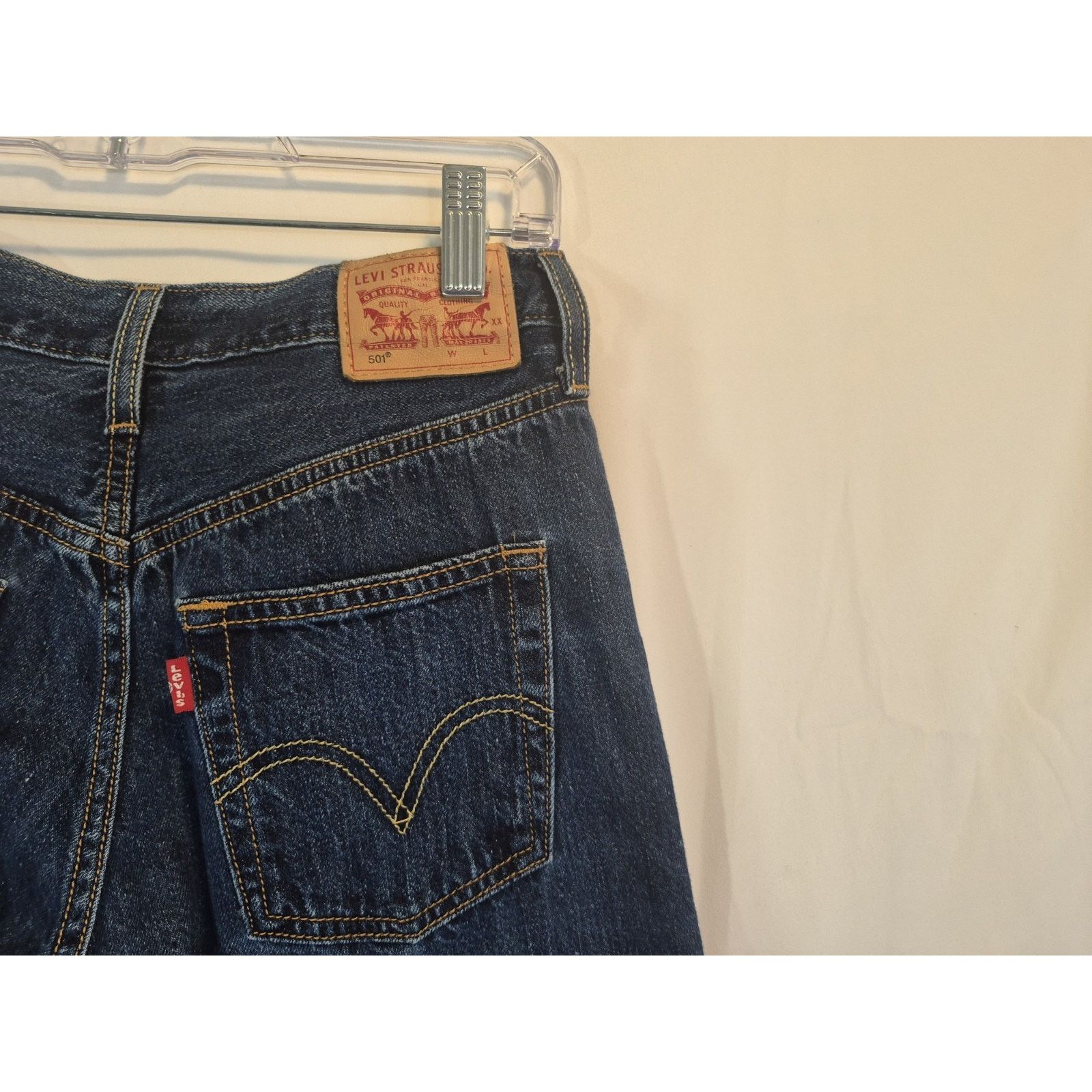 Levi's Y2K Vintage Levi's Red Tab Cotton Womens Jean Shorts 4 Size 27" / US 4 / IT 40 - 5 Thumbnail