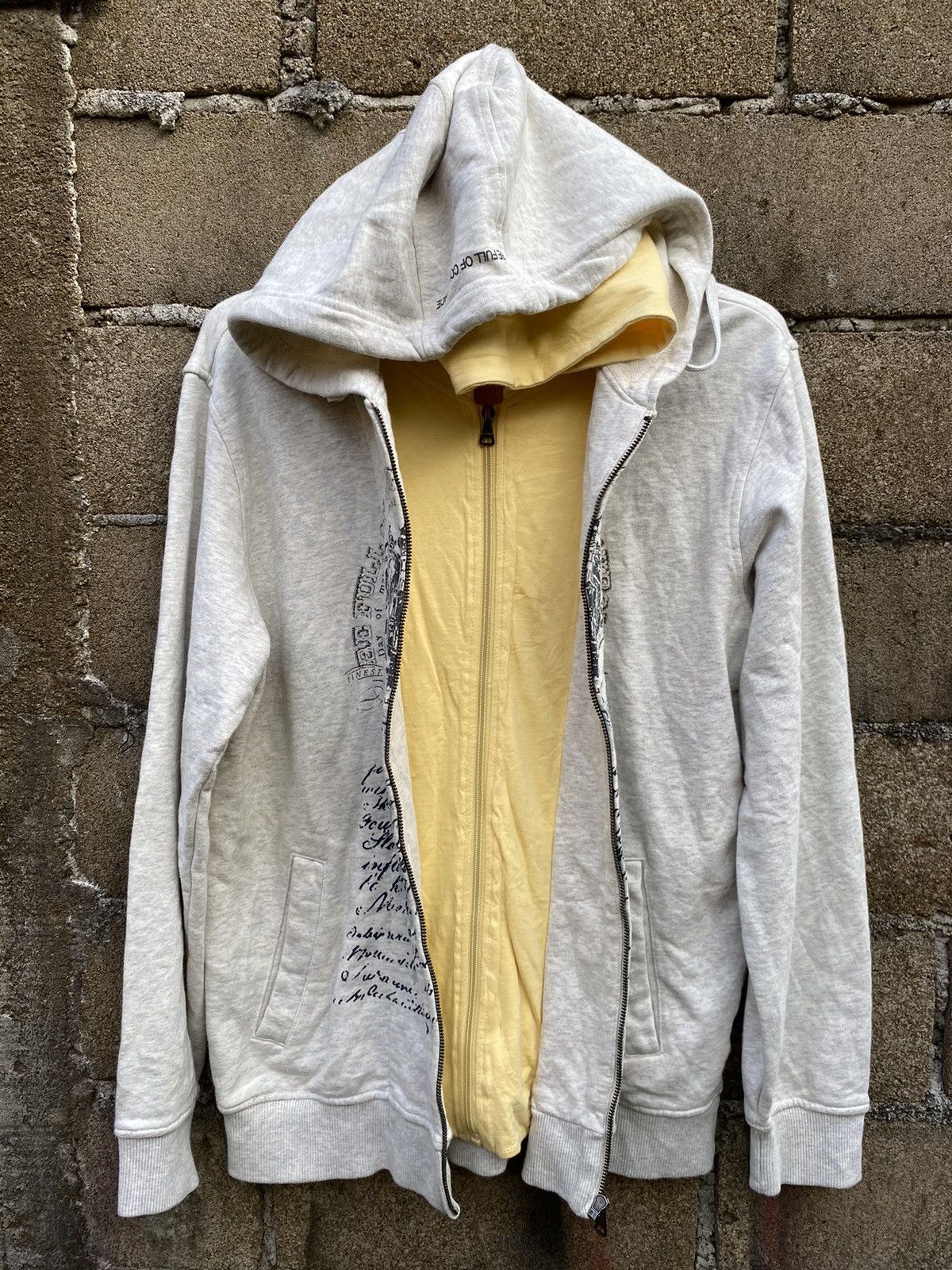Hysteric Glamour Japanese may&pole poem double layers crazy hoodie Size US M / EU 48-50 / 2 - 2 Thumbnail