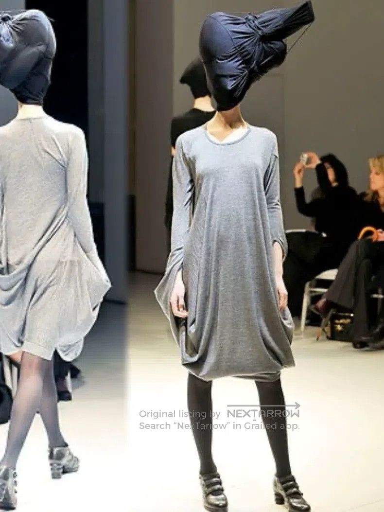 Junya Watanabe Junya Watanabe Sleeveless Asymmetrical Deformed Wool Dress Size XS / US 0-2 / IT 36-38 - 4 Thumbnail