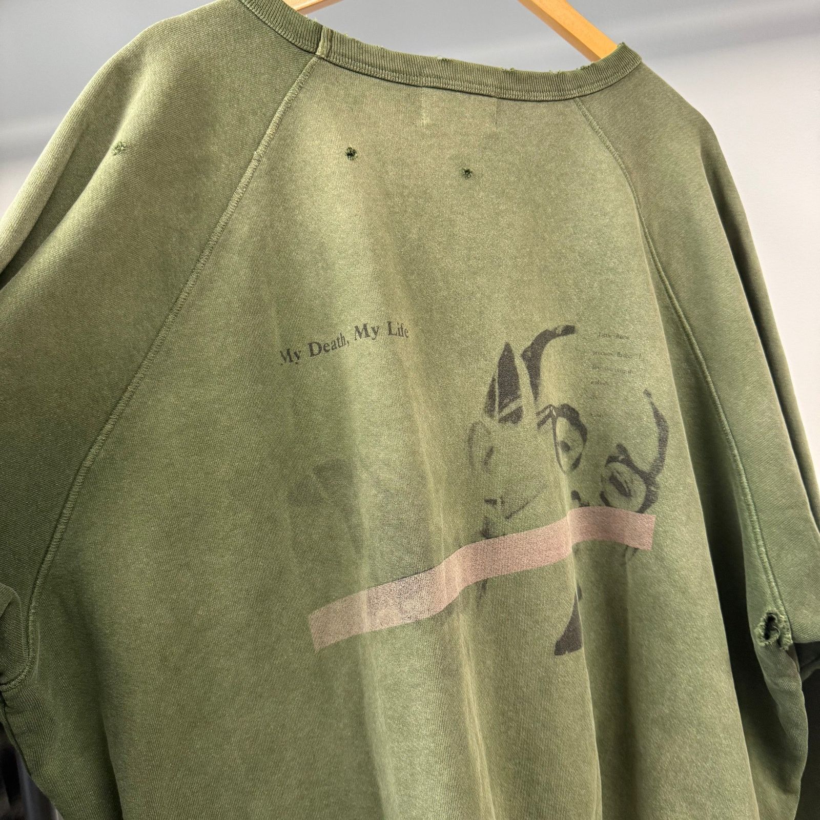 Enfants Riches Deprimes ERD "My Death My Life" Green Crewneck XXL Size US XXL / EU 58 / 5 - 4 Thumbnail