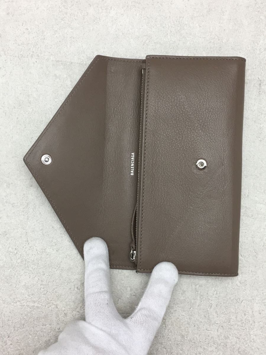 Balenciaga Balenciaga Leather Long Wallet Beige Size ONE SIZE - 4 Thumbnail