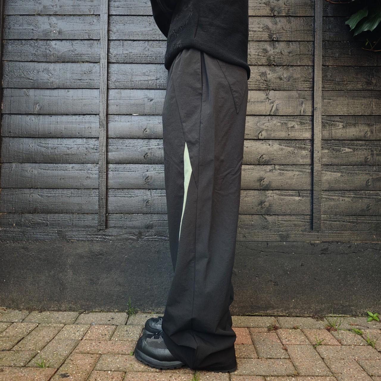 Other 49Percent Black/Green Slit Panelled Trousers Size US 32 / EU 48 - 3 Thumbnail