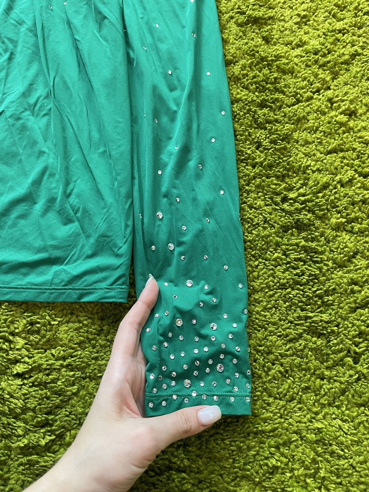 Designer × Paco Rabanne Paco Rabanne x H&M limited all around rhinestones blouse Size XL / US 12-14 / IT 48-50 - 4 Thumbnail