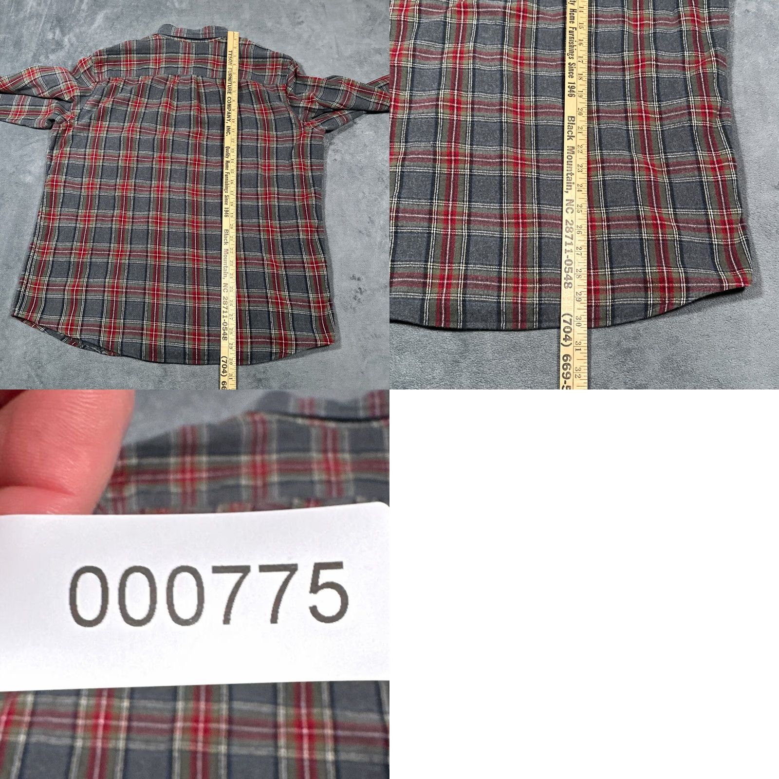 Vintage VINTAGE L.L. Bean Flannel Shirt Adult Large Red Gray Plaid Traditional Fit Button-Up Classic Outdoor Mens Size US L / EU 52-54 / 3 - 8 Thumbnail