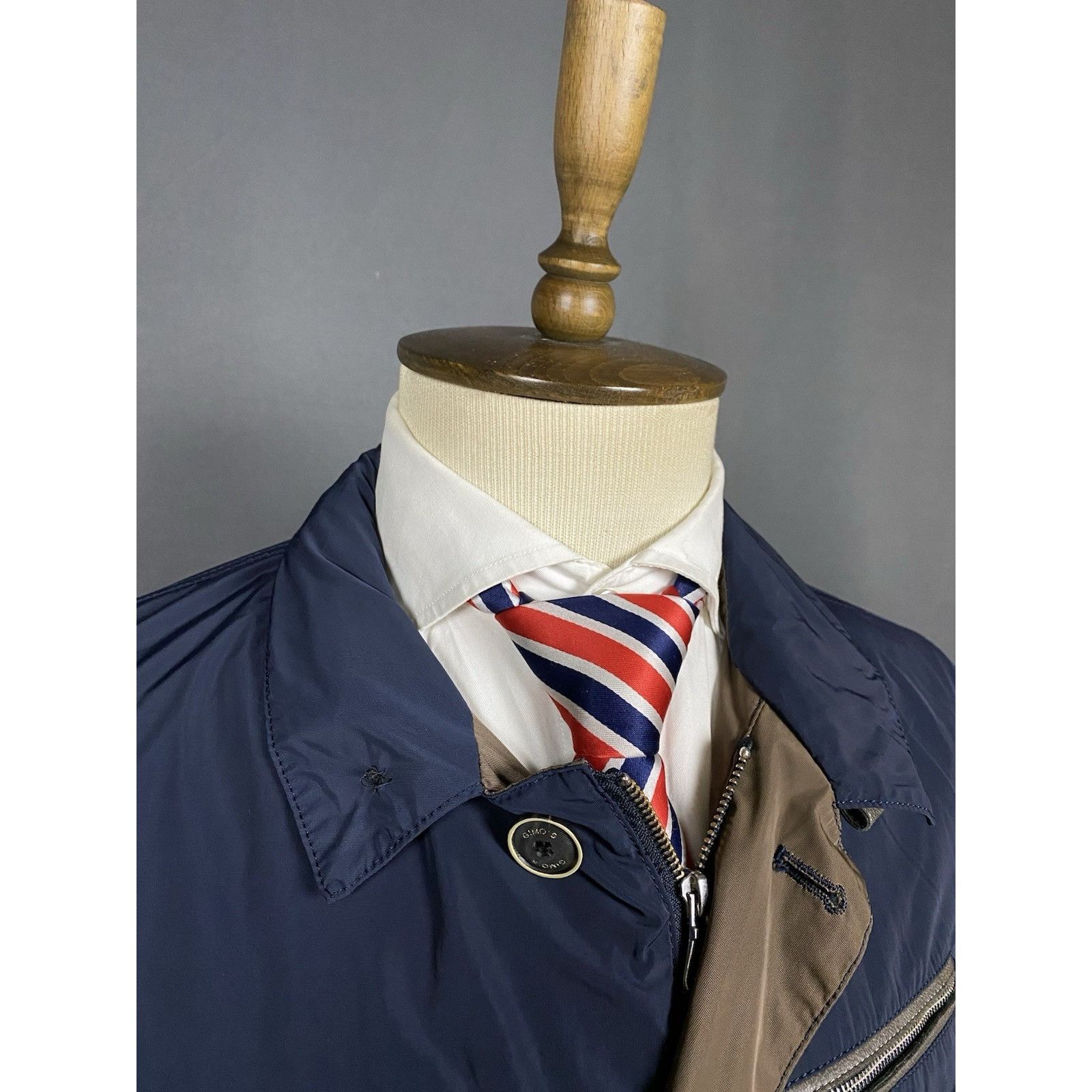 Gimo's Gimo's Men's Blue Lightweight utility Sportcoat Nylon Jacket Size US M / EU 48-50 / 2 - 6 Thumbnail