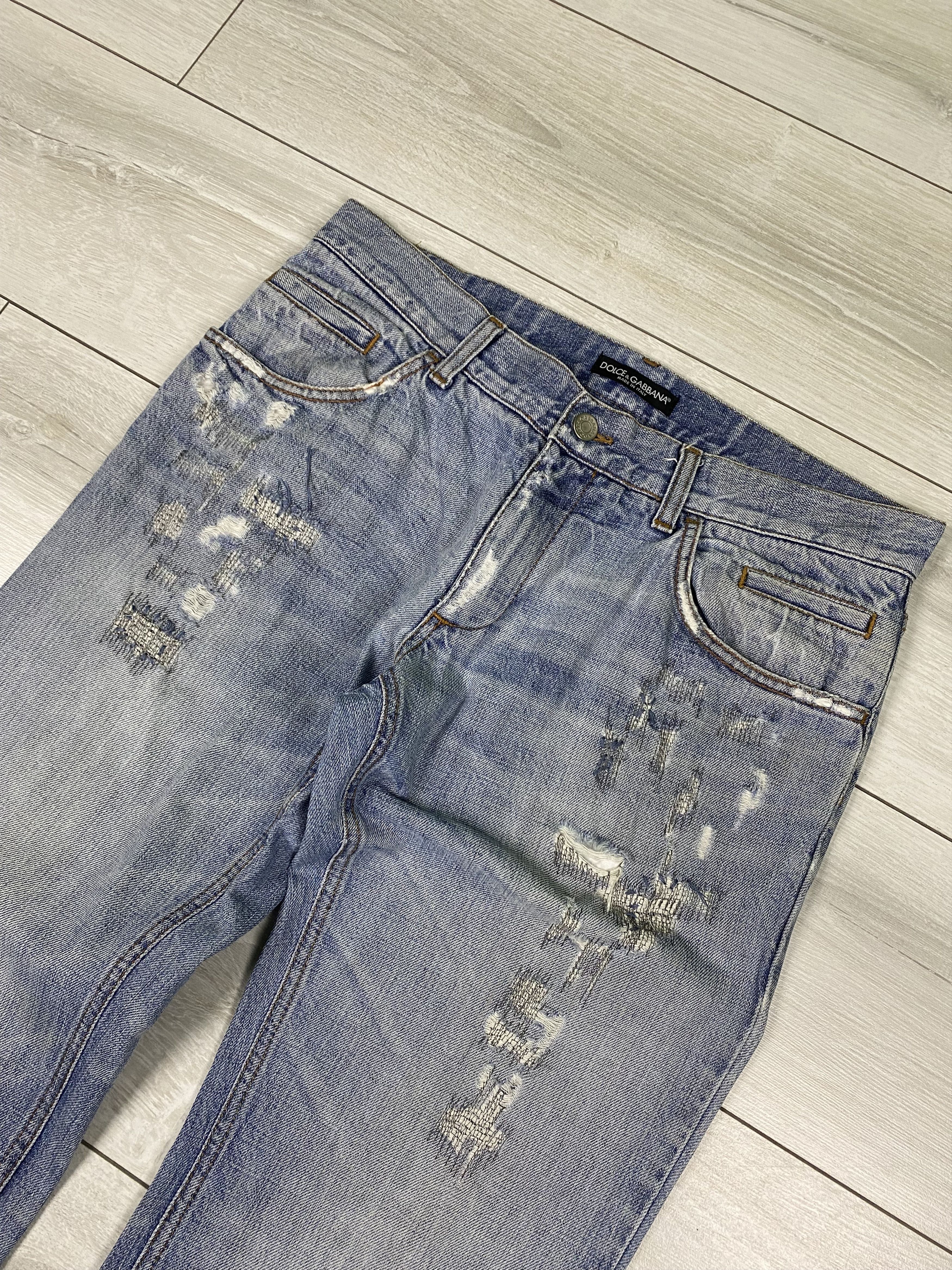 Dolce & Gabbana Vintage Dolce Gabbana distressed washed denim stright jeans Size US 32 / EU 48 - 4 Thumbnail