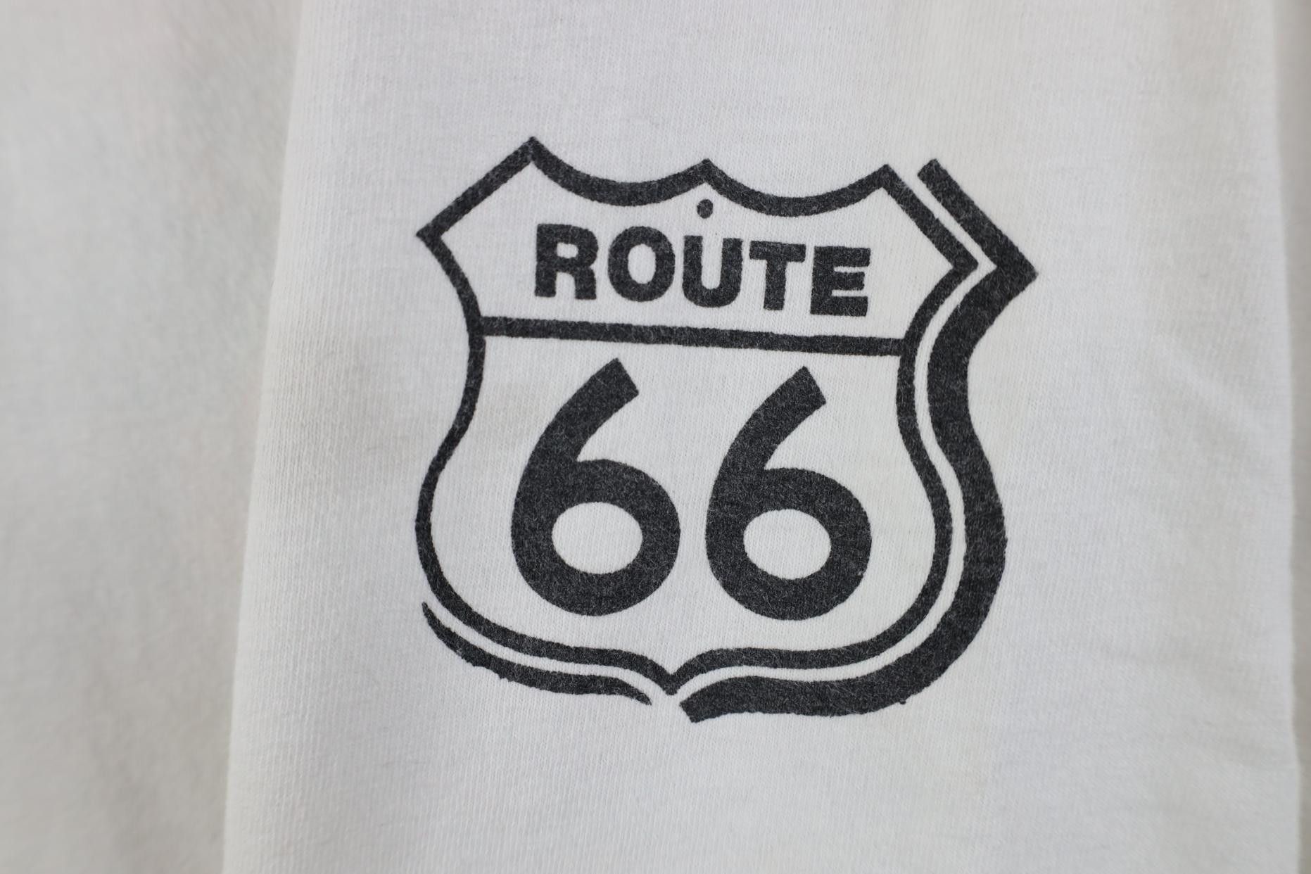 Vintage Vintage 90s Y2K Route 66 Highway Short Sleeve T-Shirt White Size US XL / EU 56 / 4 - 6 Thumbnail