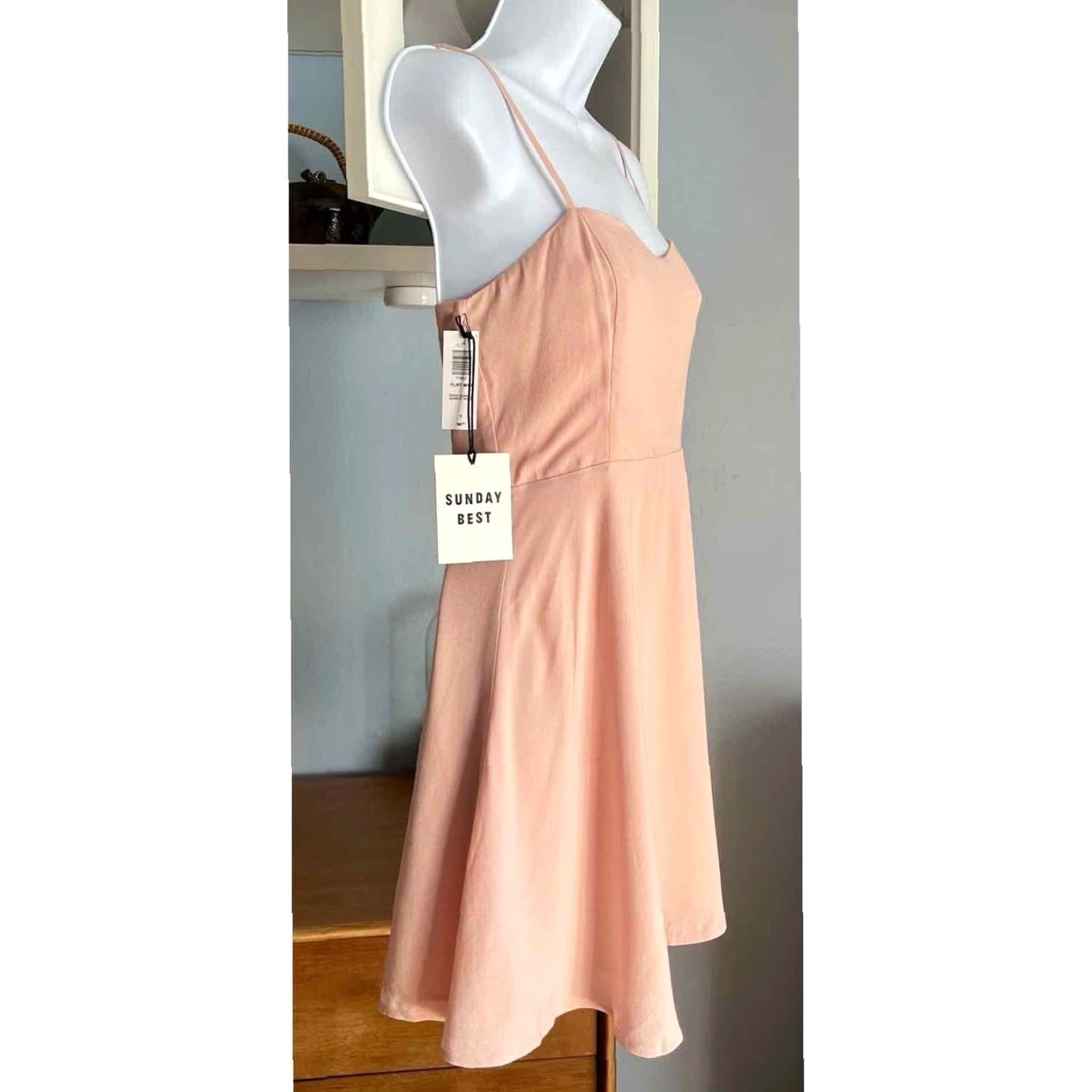 Vintage Aritzia Sunday Best Flirt Mini Dress in Rose Quartz Size 0 - Women Dress, Mini, Pink, 0, Regular, Solid, Short Size XS / US 0-2 / IT 36-38 - 2 Thumbnail