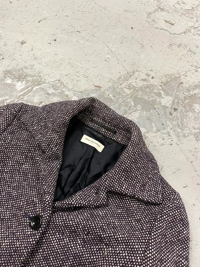 Dries Van Noten 2000s Dries Van Noten Purple Wool Blazer Jacket Size S / US 4 / IT 40 - 5 Thumbnail