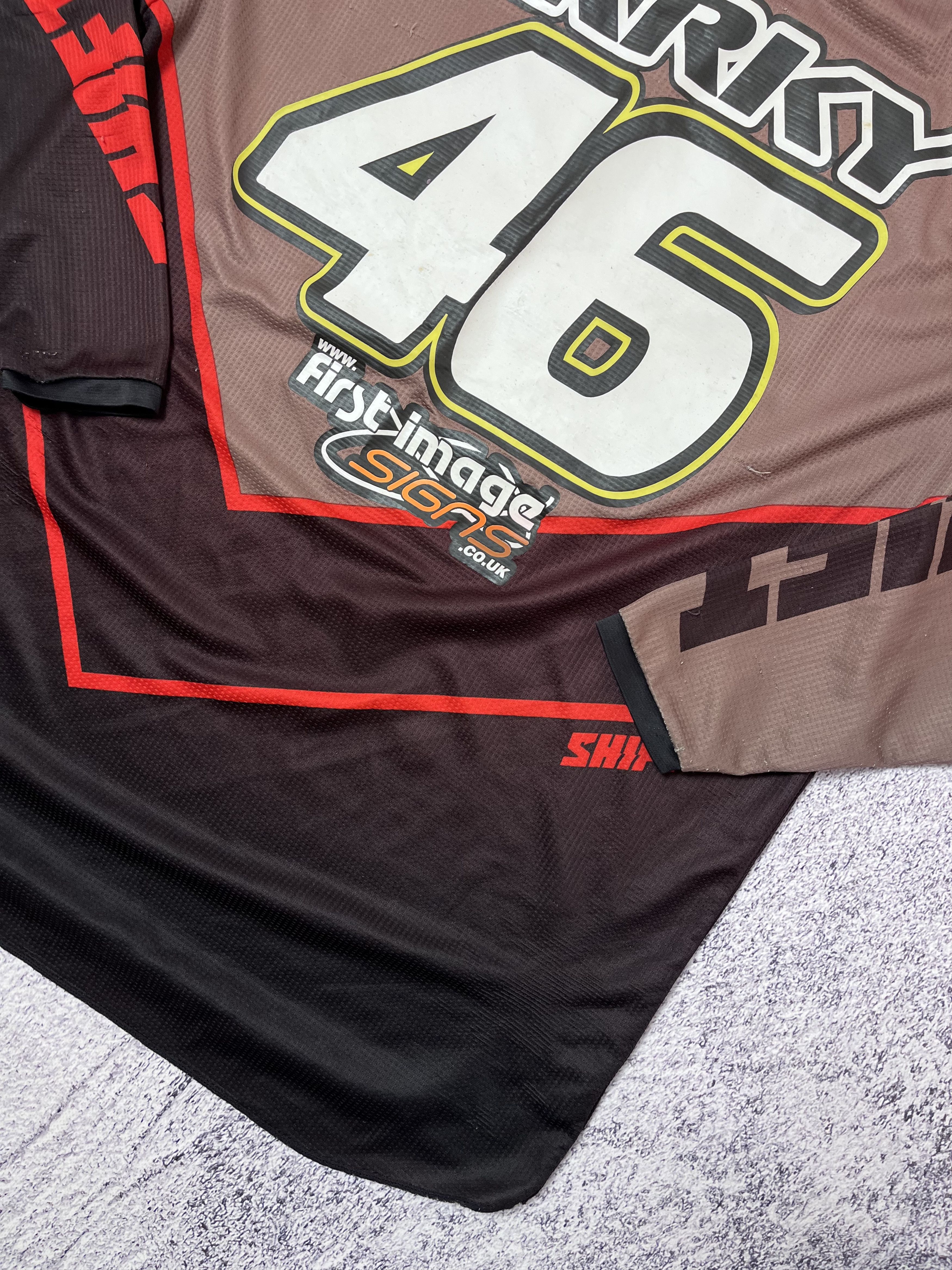 Vintage Racer motorcycle racing Moto T-shirt jersey Size L #46 Parky Size US L / EU 52-54 / 3 - 15 Thumbnail