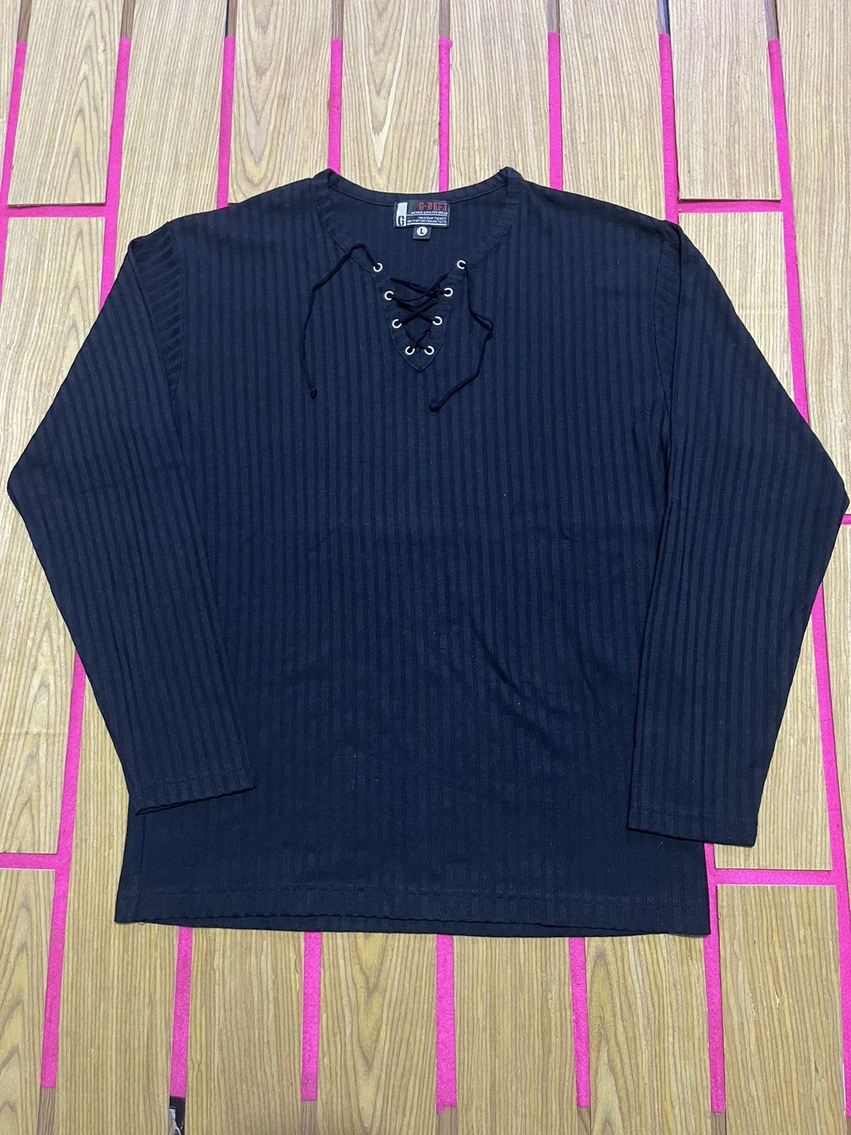 If Six Was Nine G-DEPT Y2K long sleeve t-shirt with drawstring neckline Size US L / EU 52-54 / 3 - 1 Thumbnail