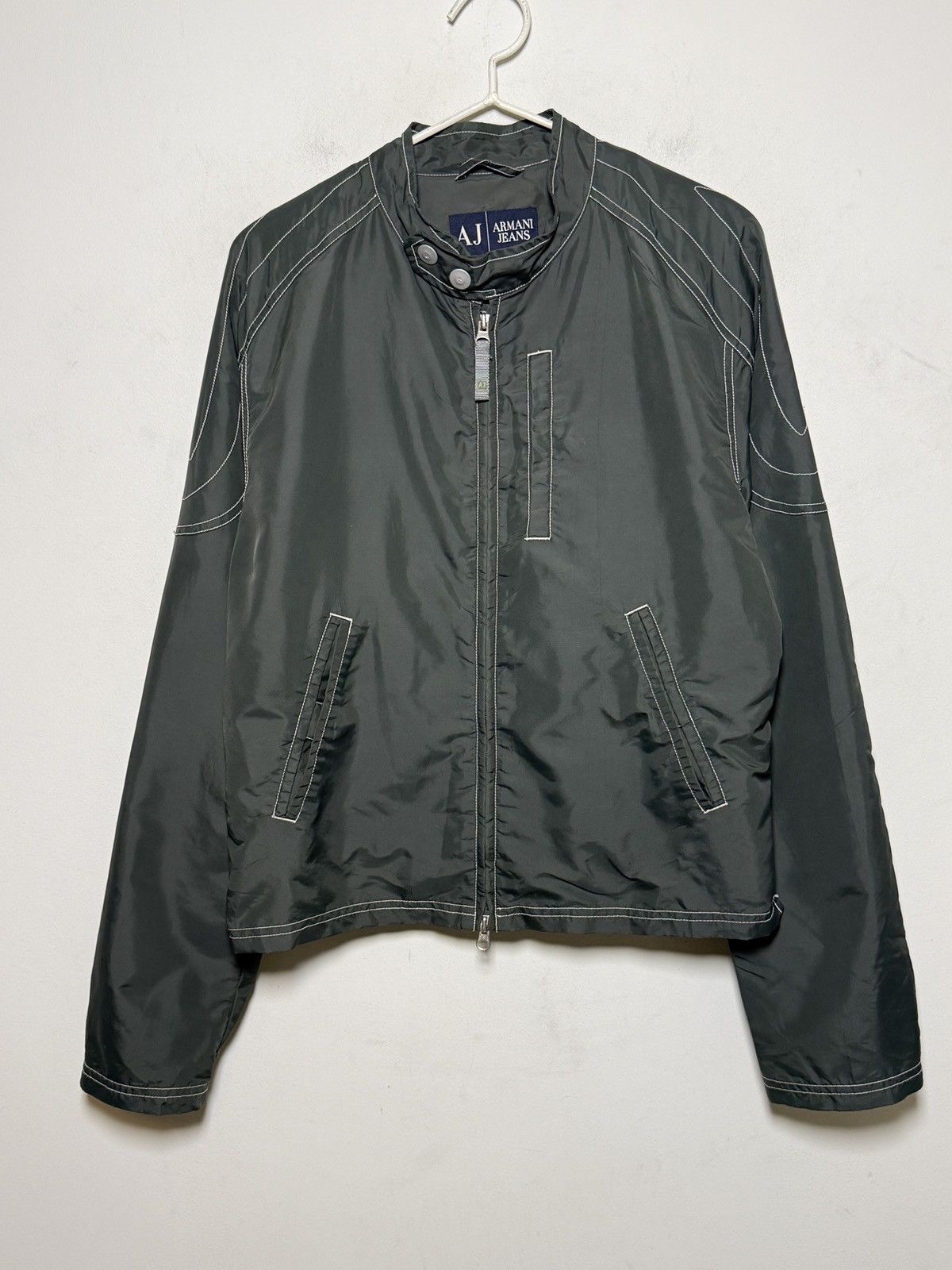 Giorgio Armani Armani Jeans Moto Jacket Size US M / EU 48-50 / 2 - 5 Thumbnail