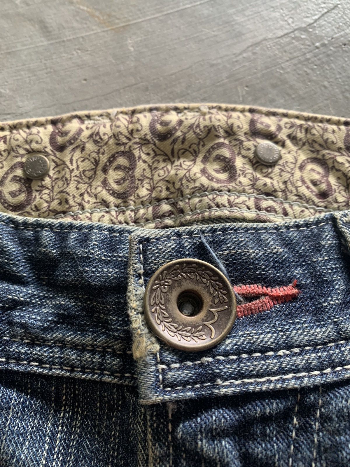 Edwin distressed semi flare edwin 503 blue trip Size US 30 / EU 46 - 5 Thumbnail