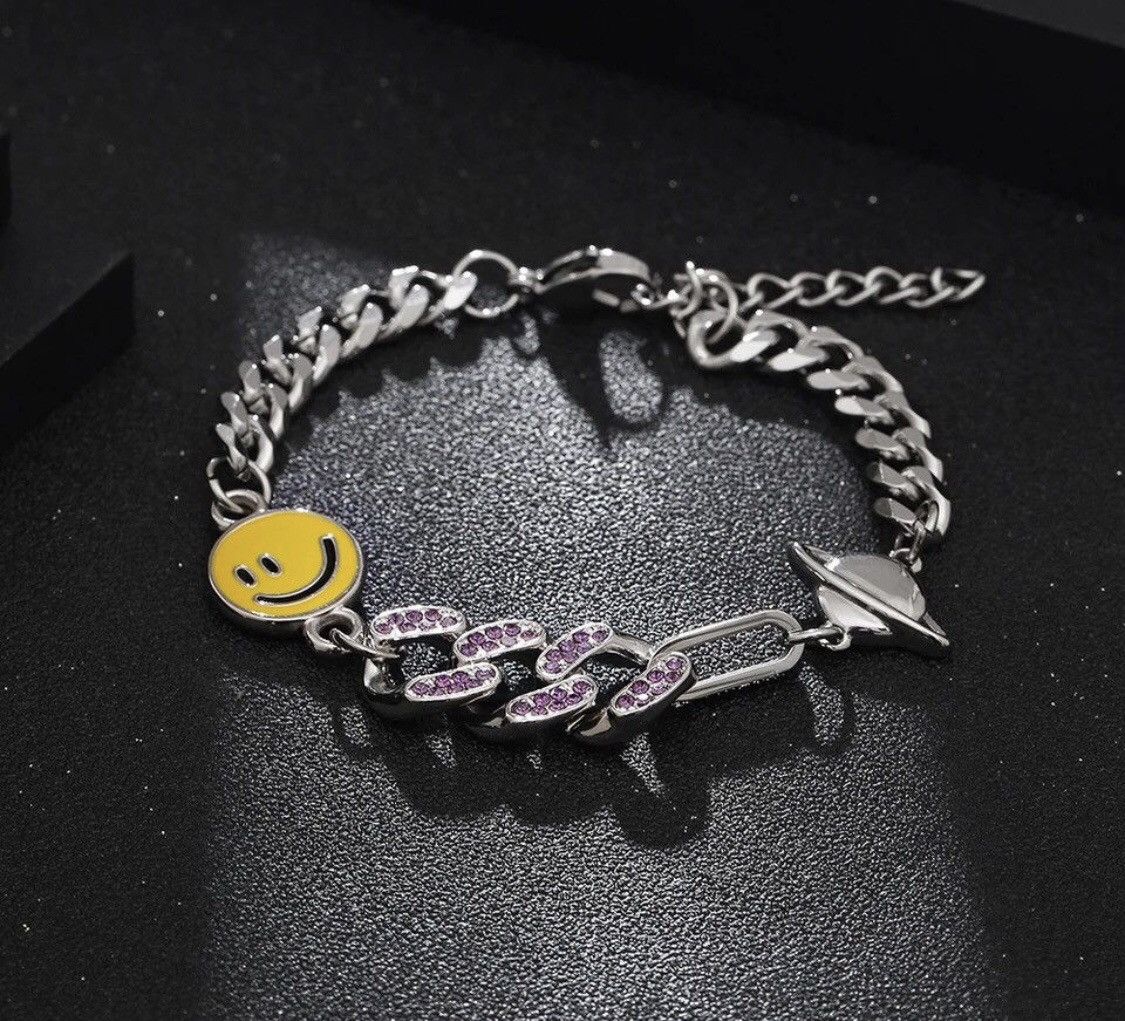 Jewelry Smile Cuban Chain Star Bracelet Size ONE SIZE - 1 Thumbnail