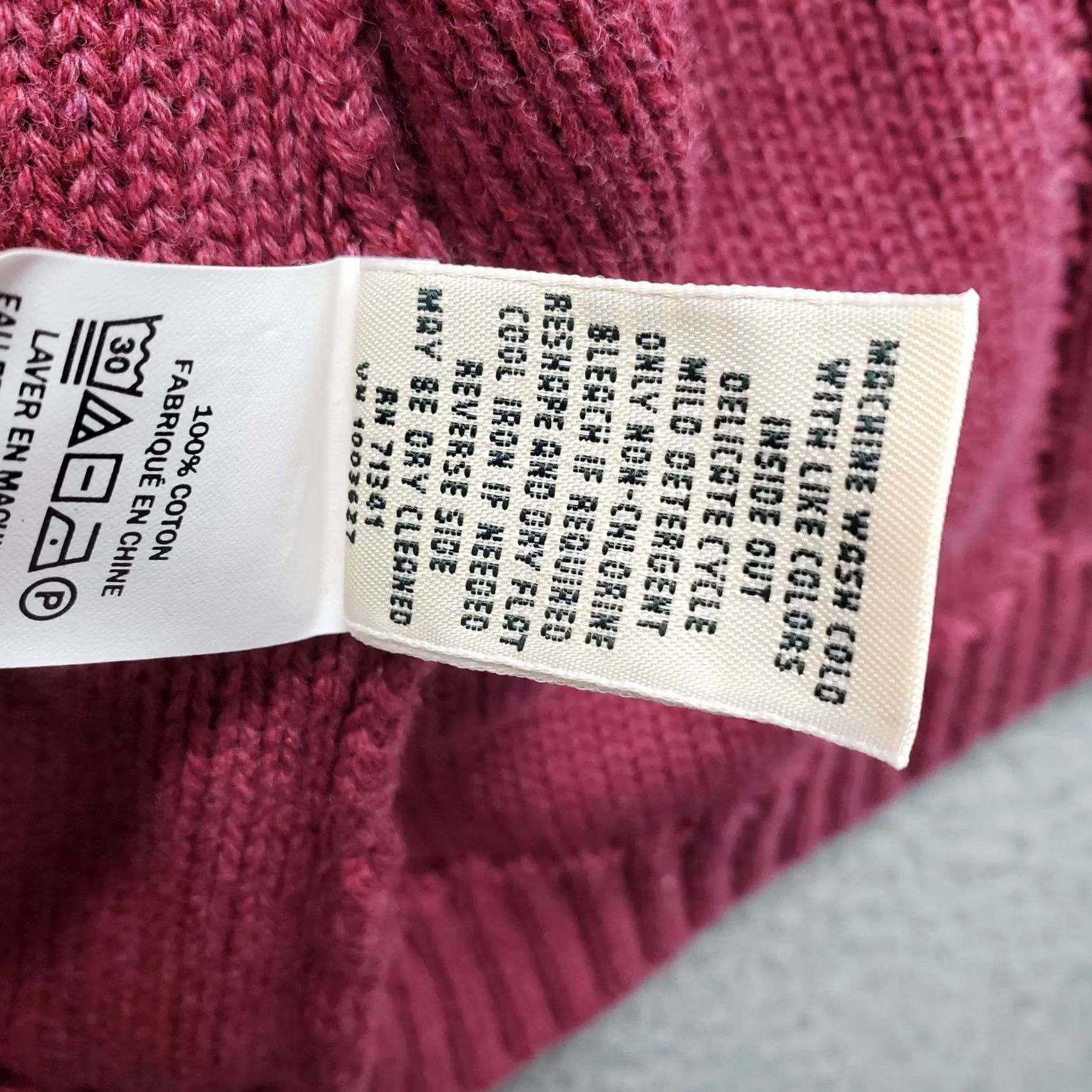 Vintage L.L. Bean Cardigan Sweater Womens Large Pink Chunky Knit Long Sleeve Open Front Size L / US 10 / IT 46 - 7 Thumbnail