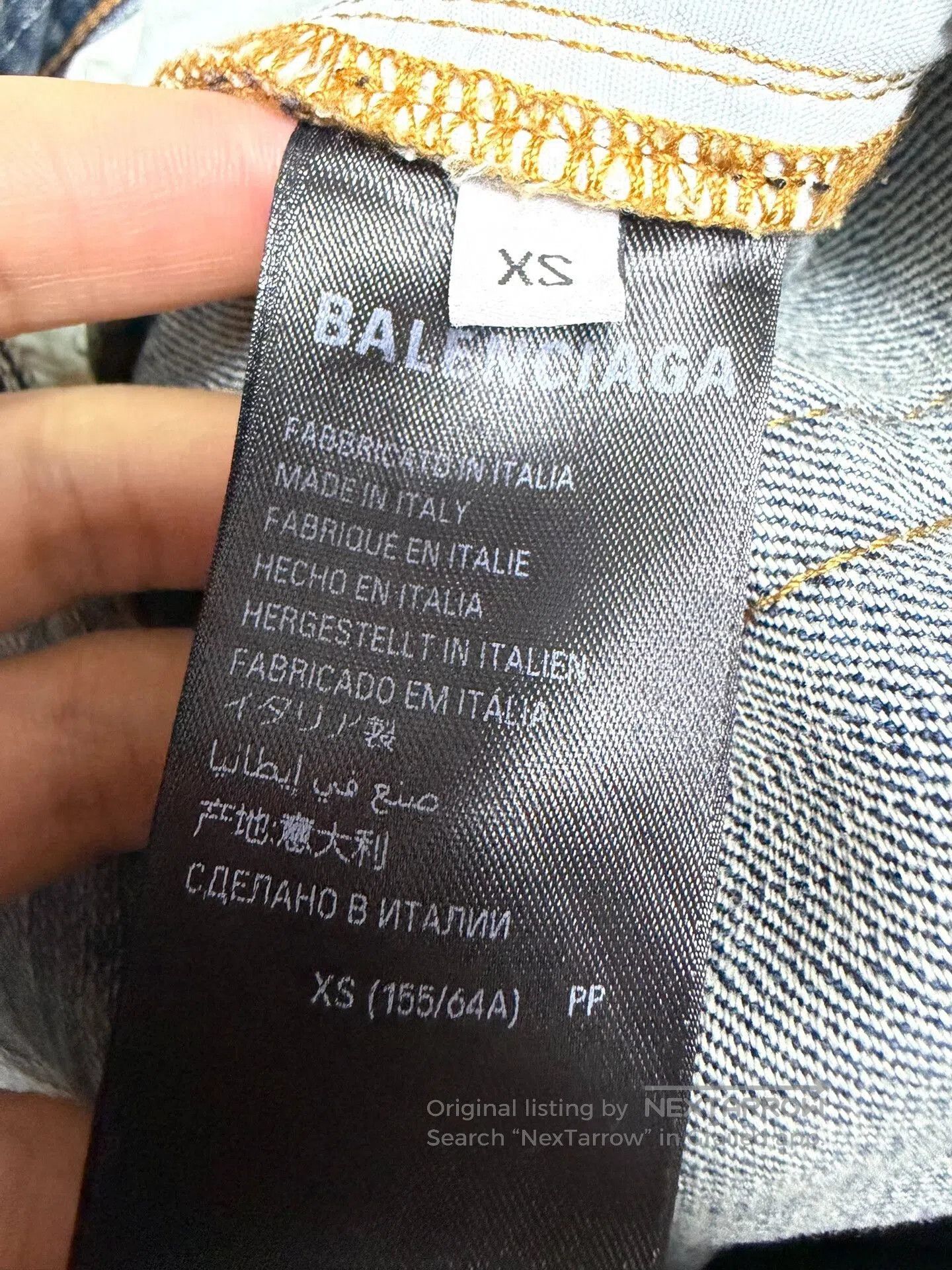 Balenciaga Balenciaga FW24 Denim with Graffiti Design. Size US 26 / EU 42 - 4 Thumbnail