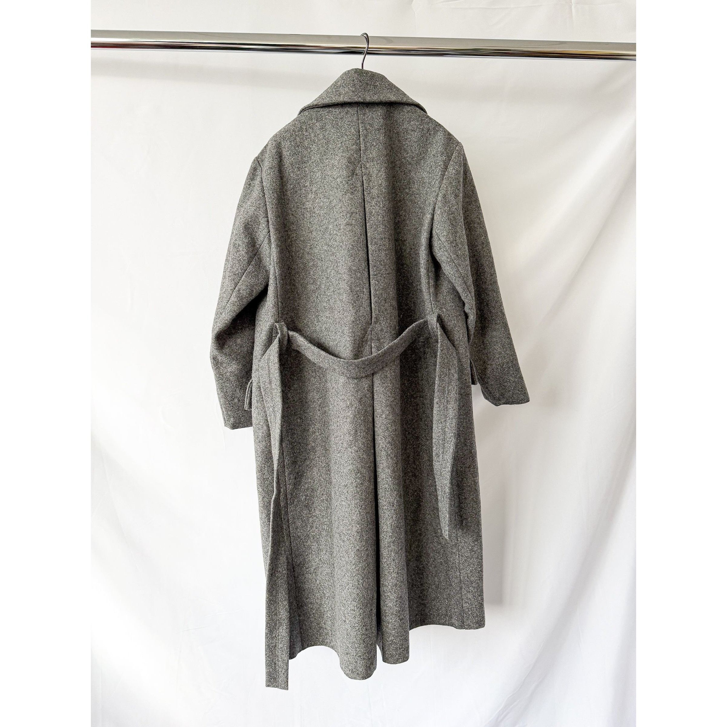 Barena Barena Grey Double Breasted Gazabin Granelo Coat Size US L / EU 52-54 / 3 - 7 Thumbnail