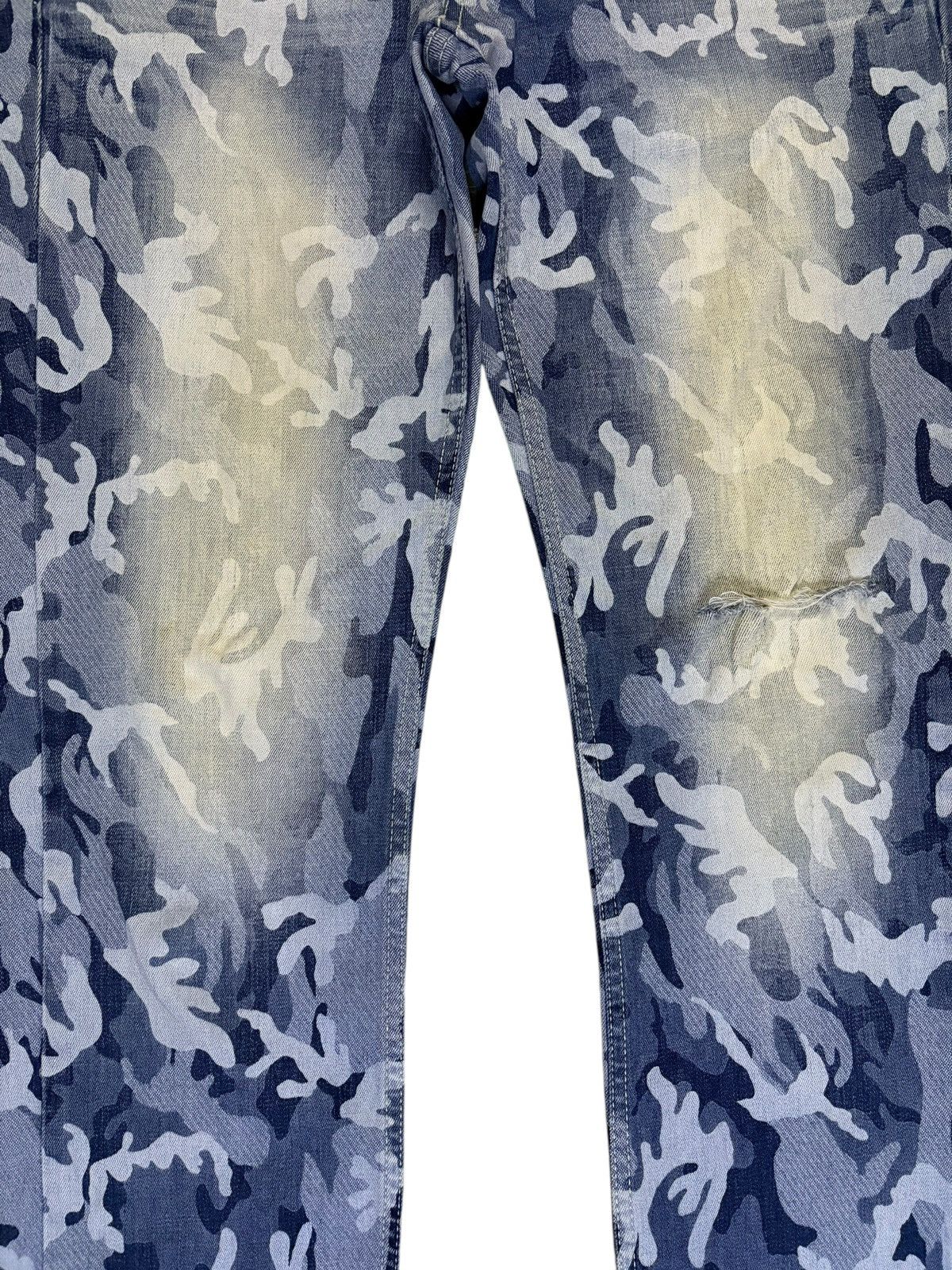 Japanese Brand Vintage Japanese Brand Army Navy Camo Distressed Jeans Size US 33 - 5 Thumbnail