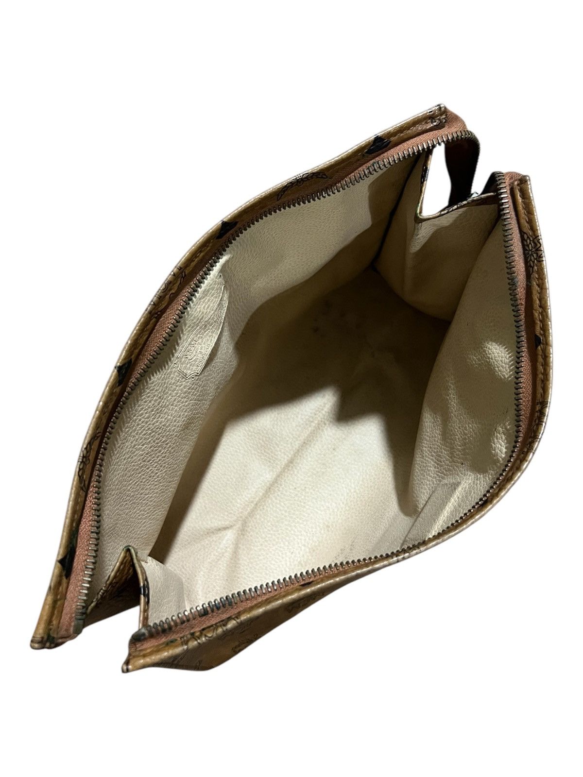 MCM MCM Monogram Visetos Cognac Brown Clutch Pouch Bag Size ONE SIZE - 8 Thumbnail