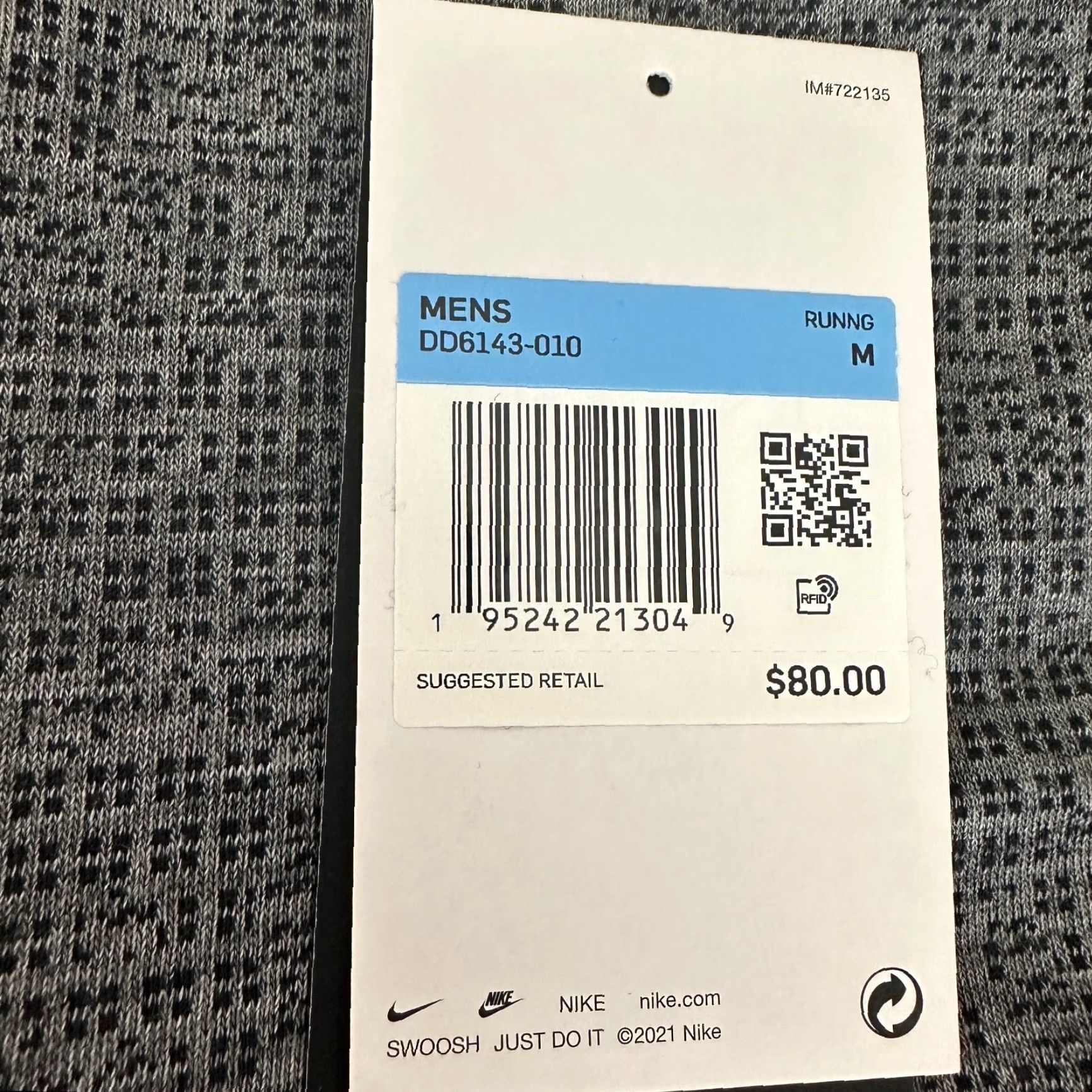 Nike Nike Shirt Mens Medium Gray Slim Fit Gym Training Running Dri Fit Size US M / EU 48-50 / 2 - 6 Thumbnail