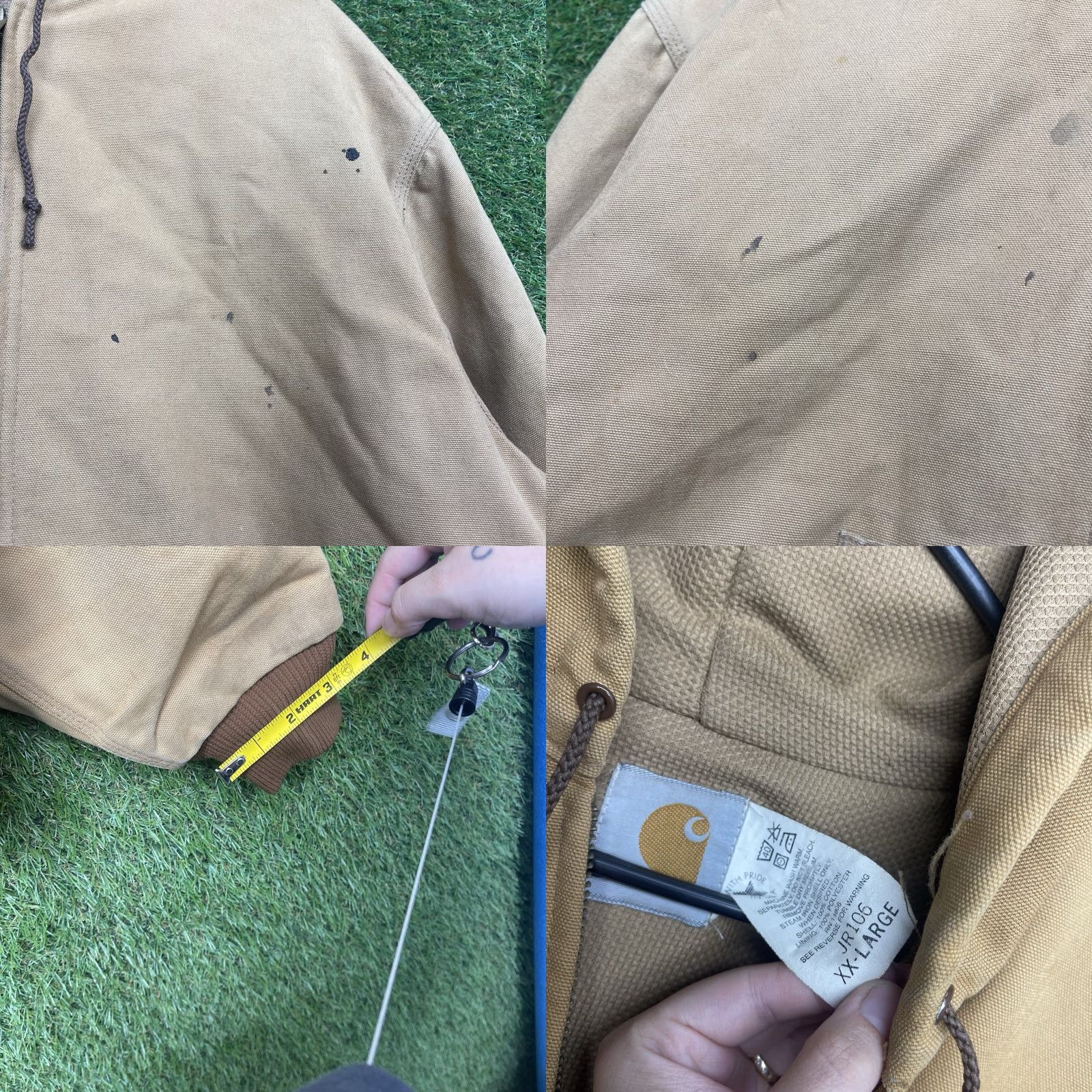 Carhartt Carhartt Jacket Mens 2XL Brown Quilt Lined Duck Canvas Full Zip Hooded J130 211 Size US XXL / EU 58 / 5 - 8 Thumbnail