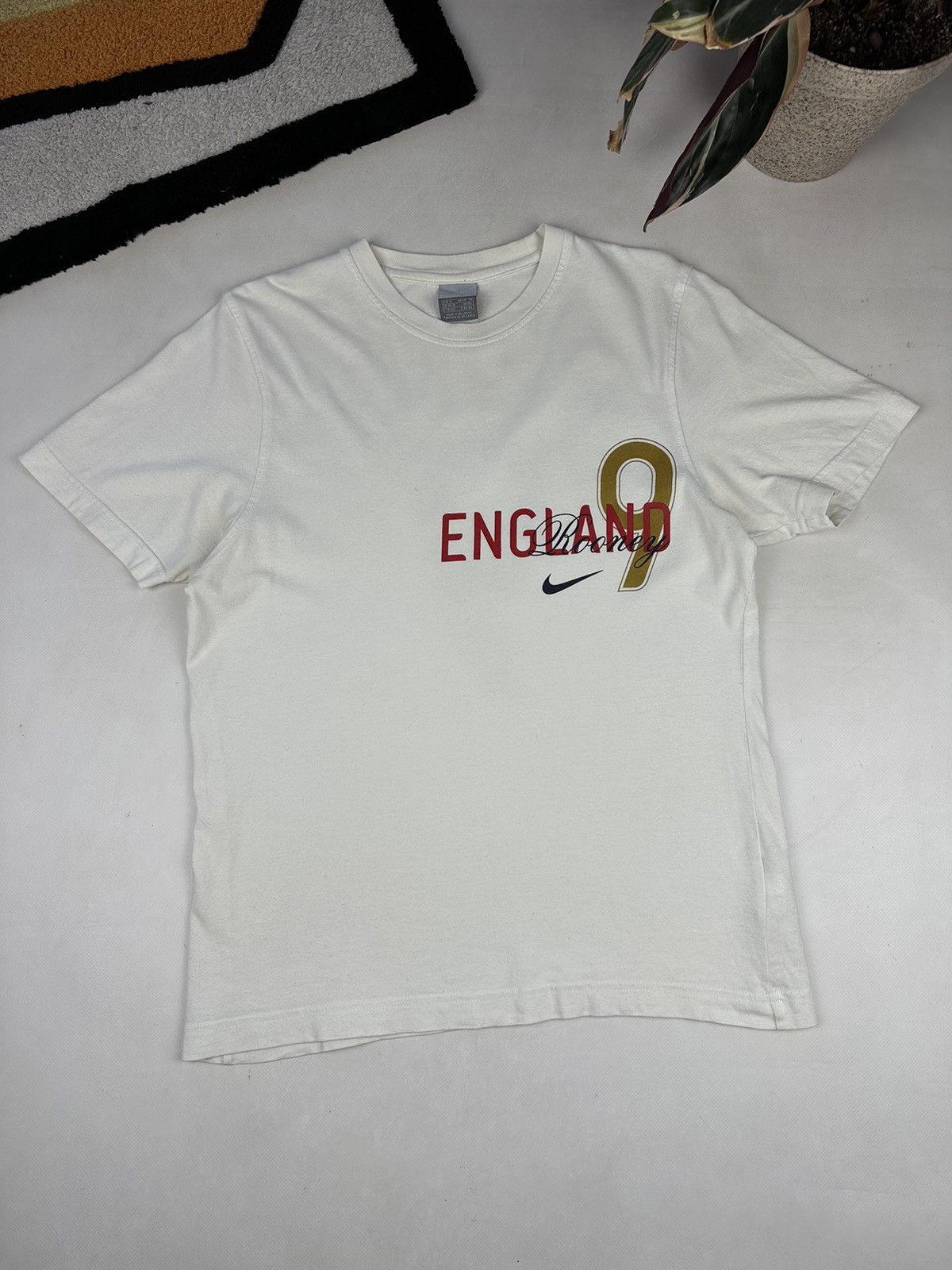 Nike × Vintage Rare Football T-Shirt Rooney England Y2K. Size US M / EU 48-50 / 2 - 2 Thumbnail