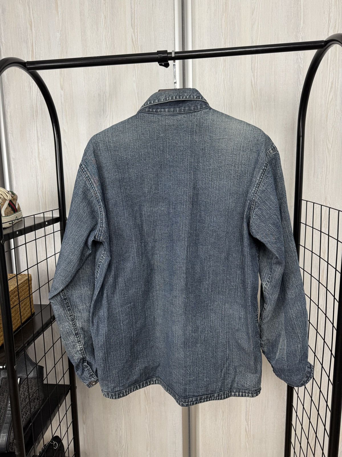 Japanese Brand VINTAGE CHORE DENIM WORK JACKET KANSAI JEANS CHECK LINING Size US M / EU 48-50 / 2 - 14 Thumbnail