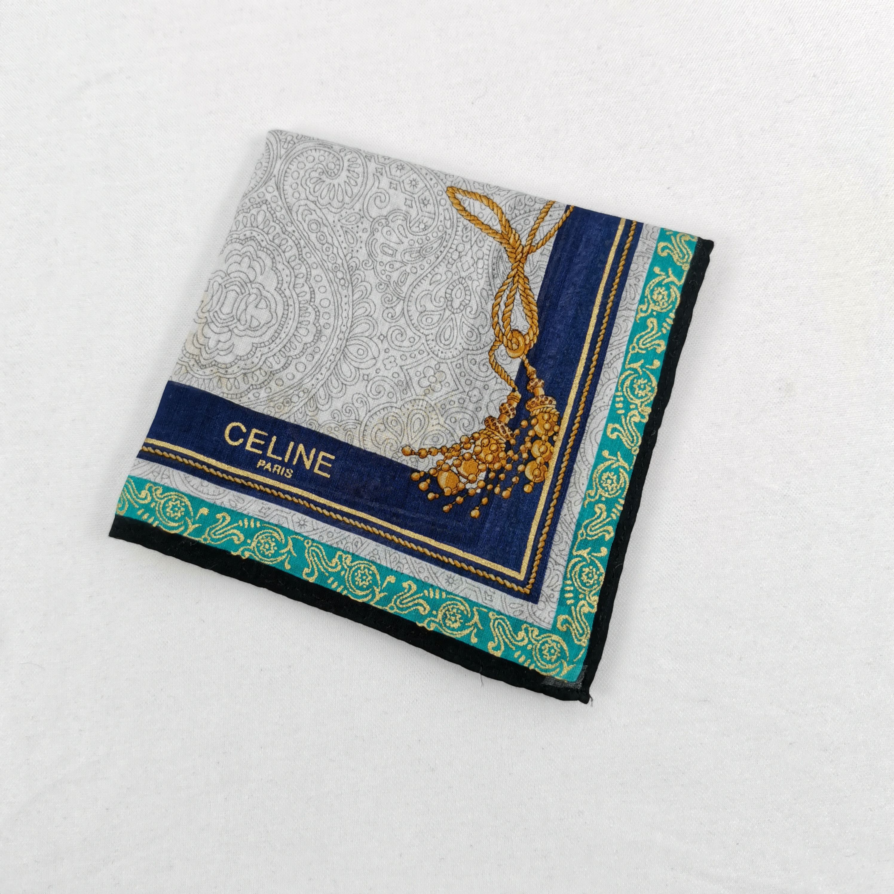 Celine Vintage Celine Paris Handkerchief Neckerchief 56789 Size ONE SIZE - 4 Thumbnail