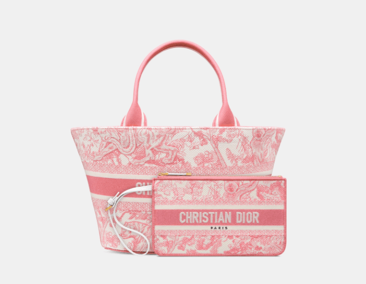 Dior o1w1db10525 M1328C Size : OS / Hat Basket Bag in Candy Pink Size ONE SIZE - 7 Thumbnail