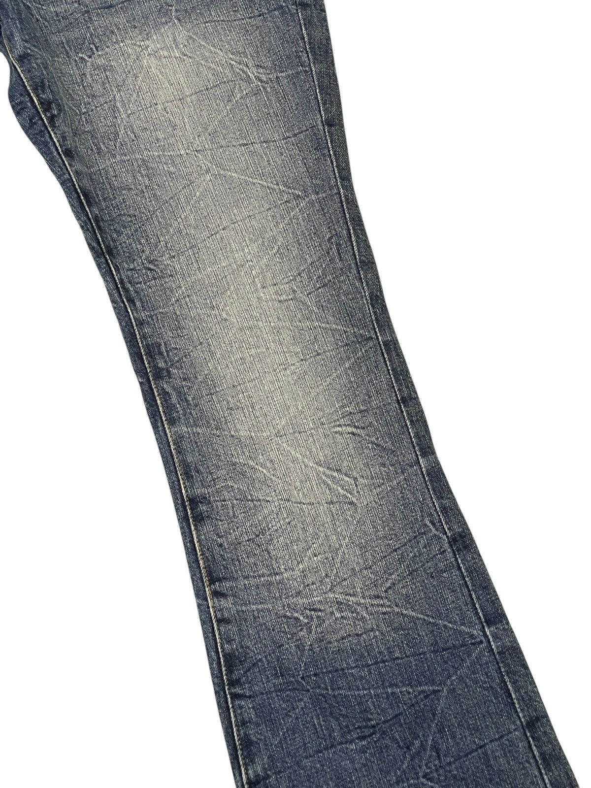Japanese Brand Flare Jeans Unknown Washed Denim Distress Boot Cut 1🟦1 Size US 29 - 7 Thumbnail