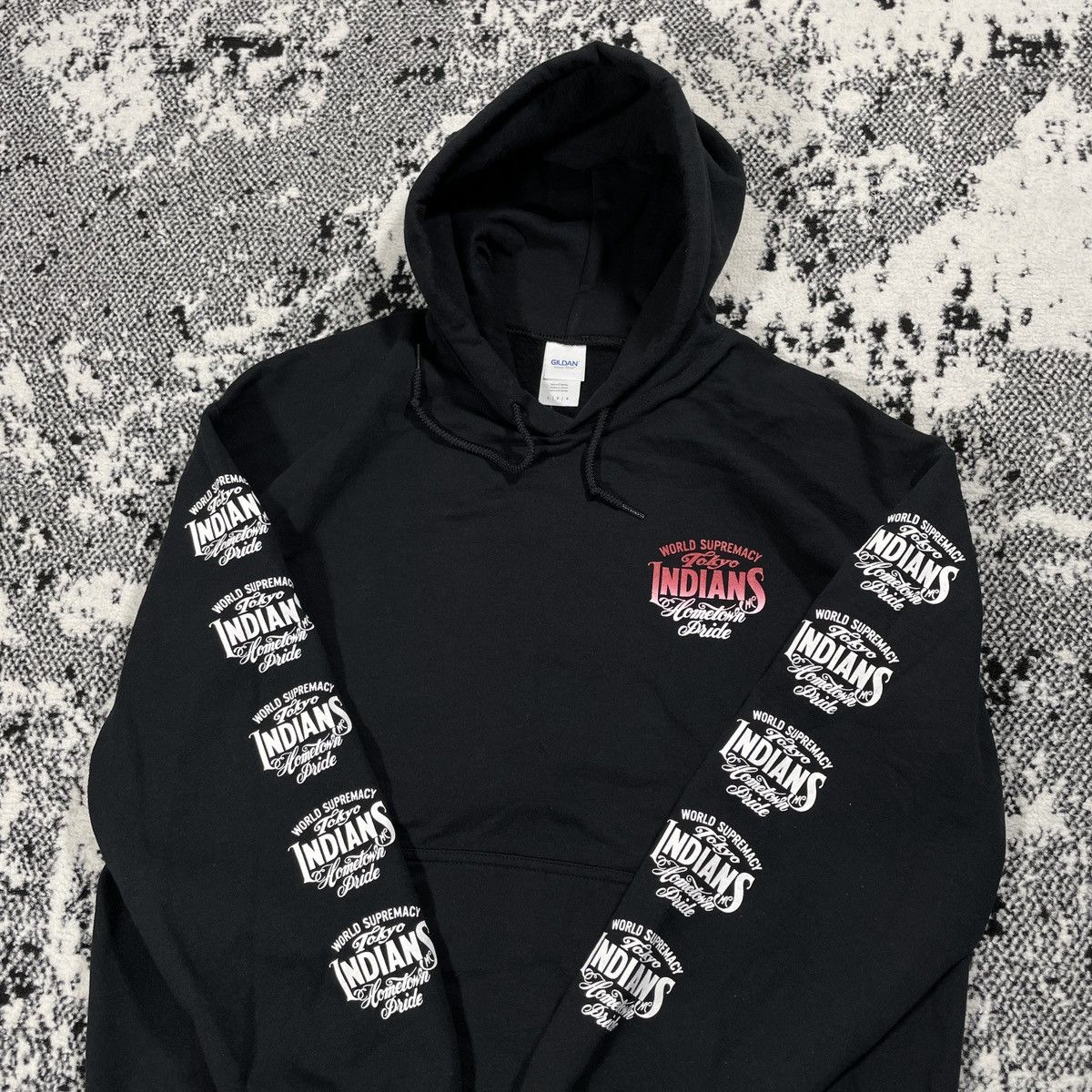Japanese Brand × Vintage TOKYO INDIANS * HOMETOWN PRIDE * HOODIE Size US L / EU 52-54 / 3 - 3 Thumbnail