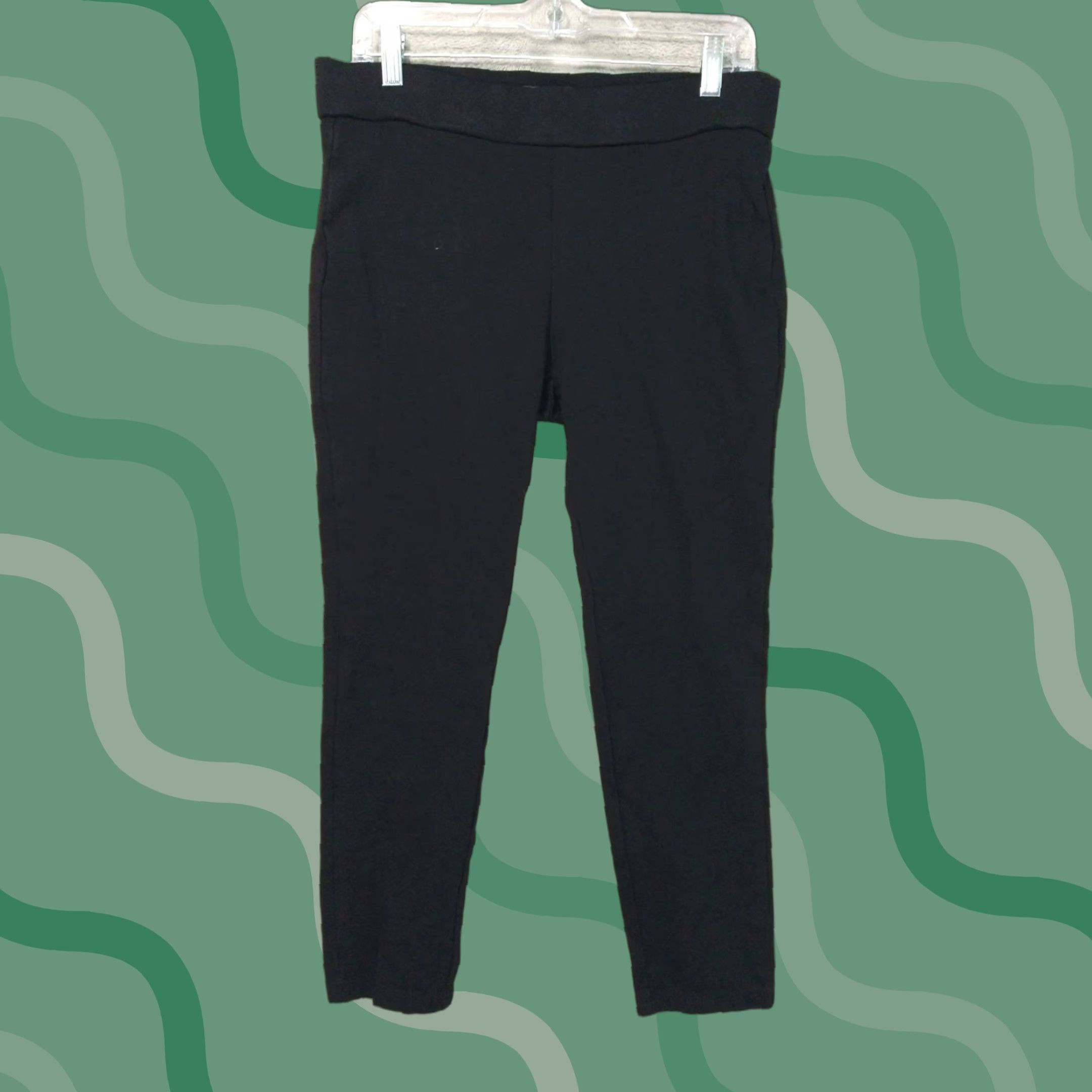 NYDJ NYDJ Leggings Womens 10P Black Denim Mid Rise Stretch Cropped 90s Modern Womens Size 32" / US 10 / IT 46 - 1 Thumbnail
