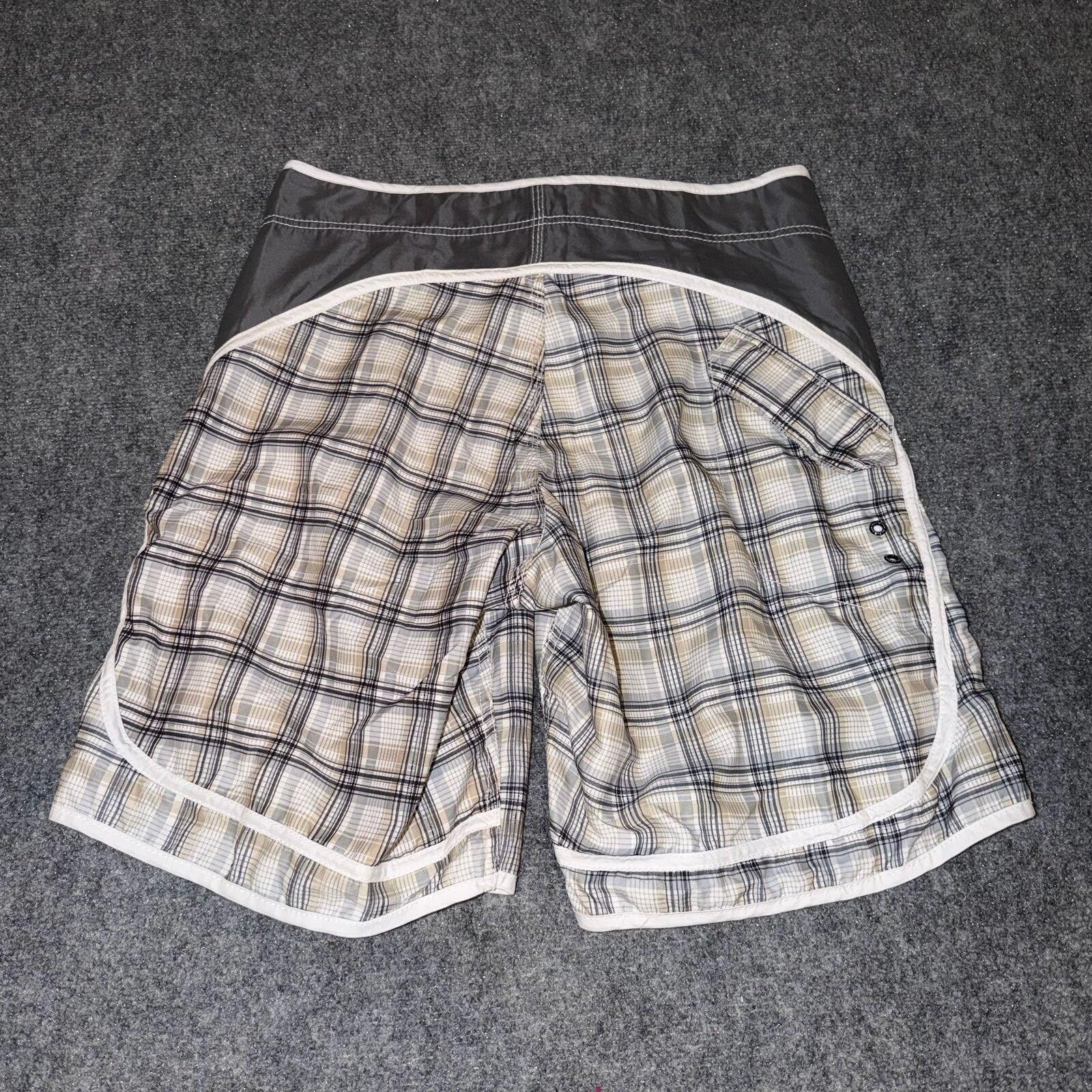 Billabong Billabong Grail Grey Plaid Surf Board Shorts Mens XL Vtg Size US 36 / EU 52 - 4 Thumbnail