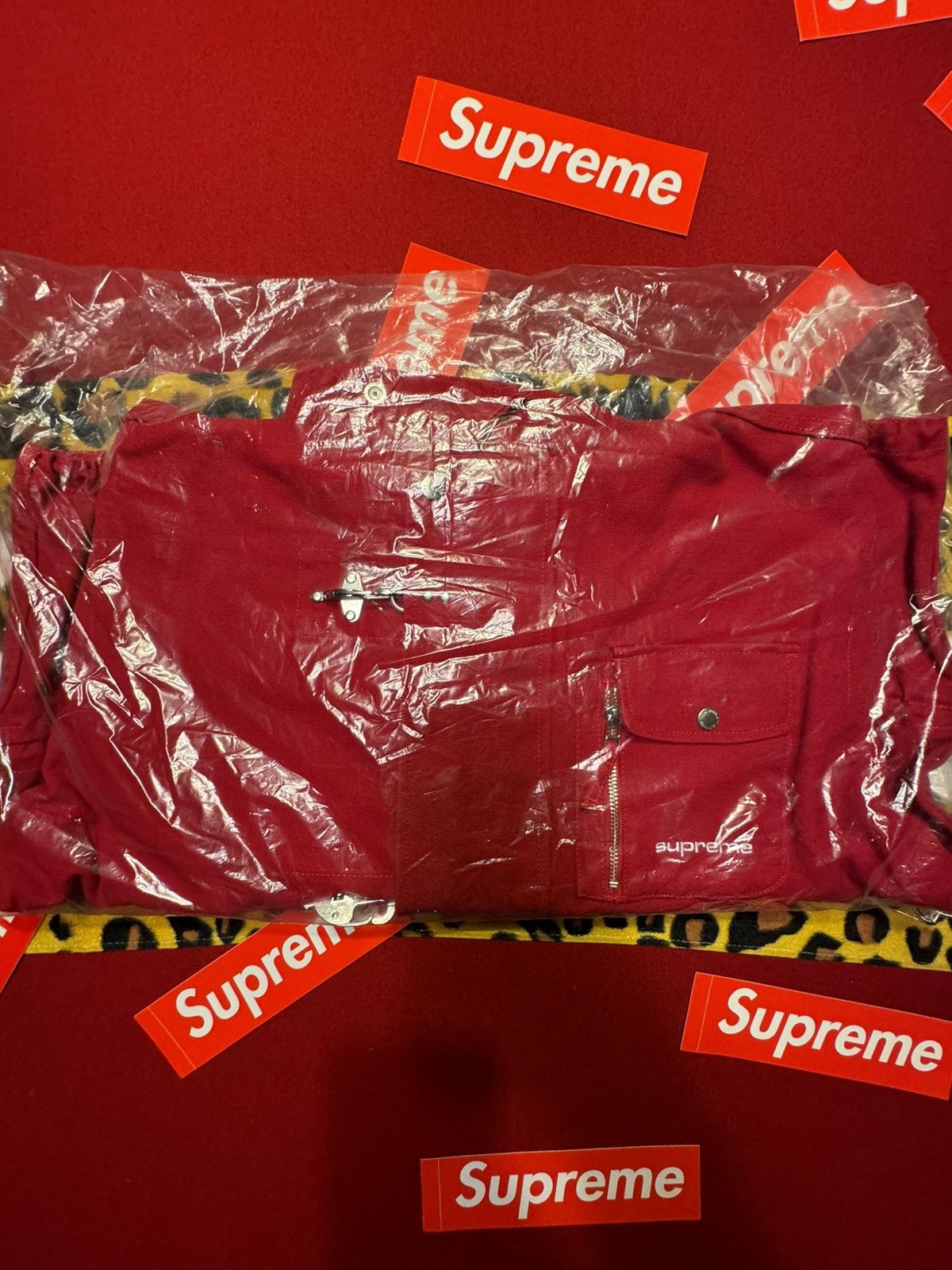 Supreme Washed Canvas Lobster Clip Jacket