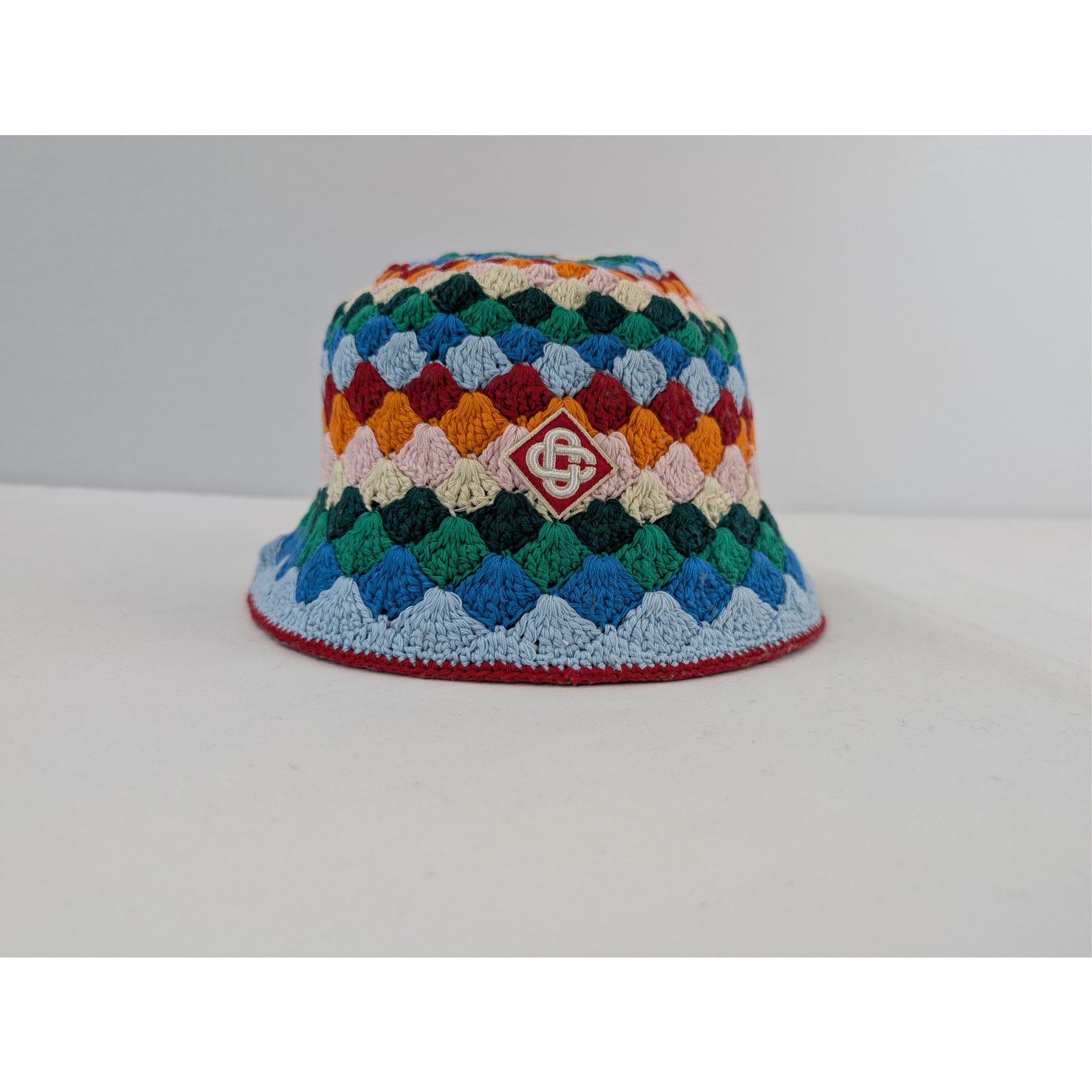 Casablanca o1rshd1 Size: M-L / Shell Striped Crochet Cap / Hat in Multi Size ONE SIZE - 2 Thumbnail