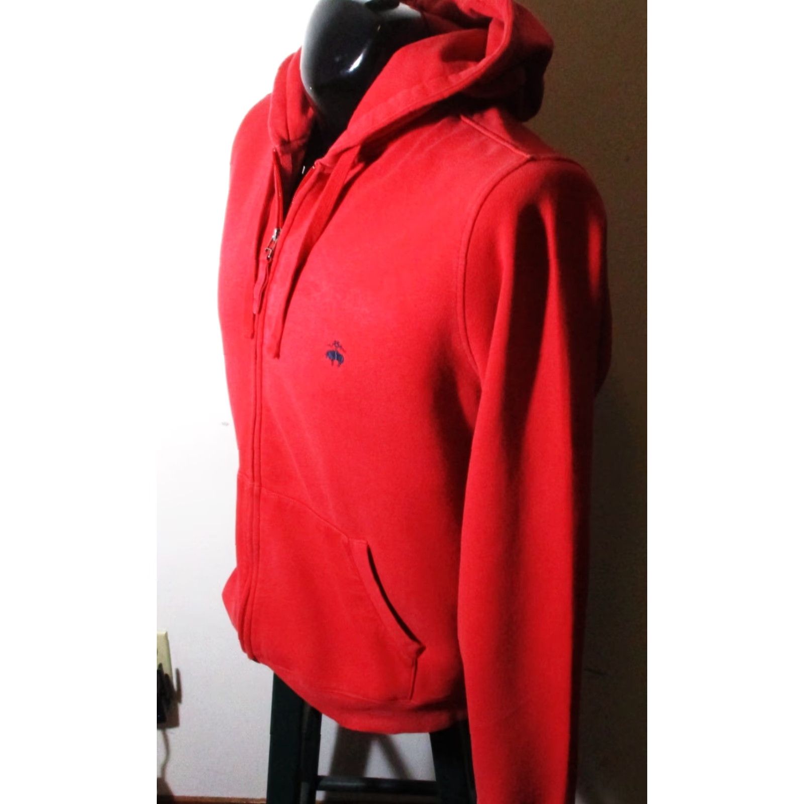 Brooks Brothers BROOKS BROTHERS Red Full Zip Hooded Sweatshirt Men's M Size US M / EU 48-50 / 2 - 4 Thumbnail