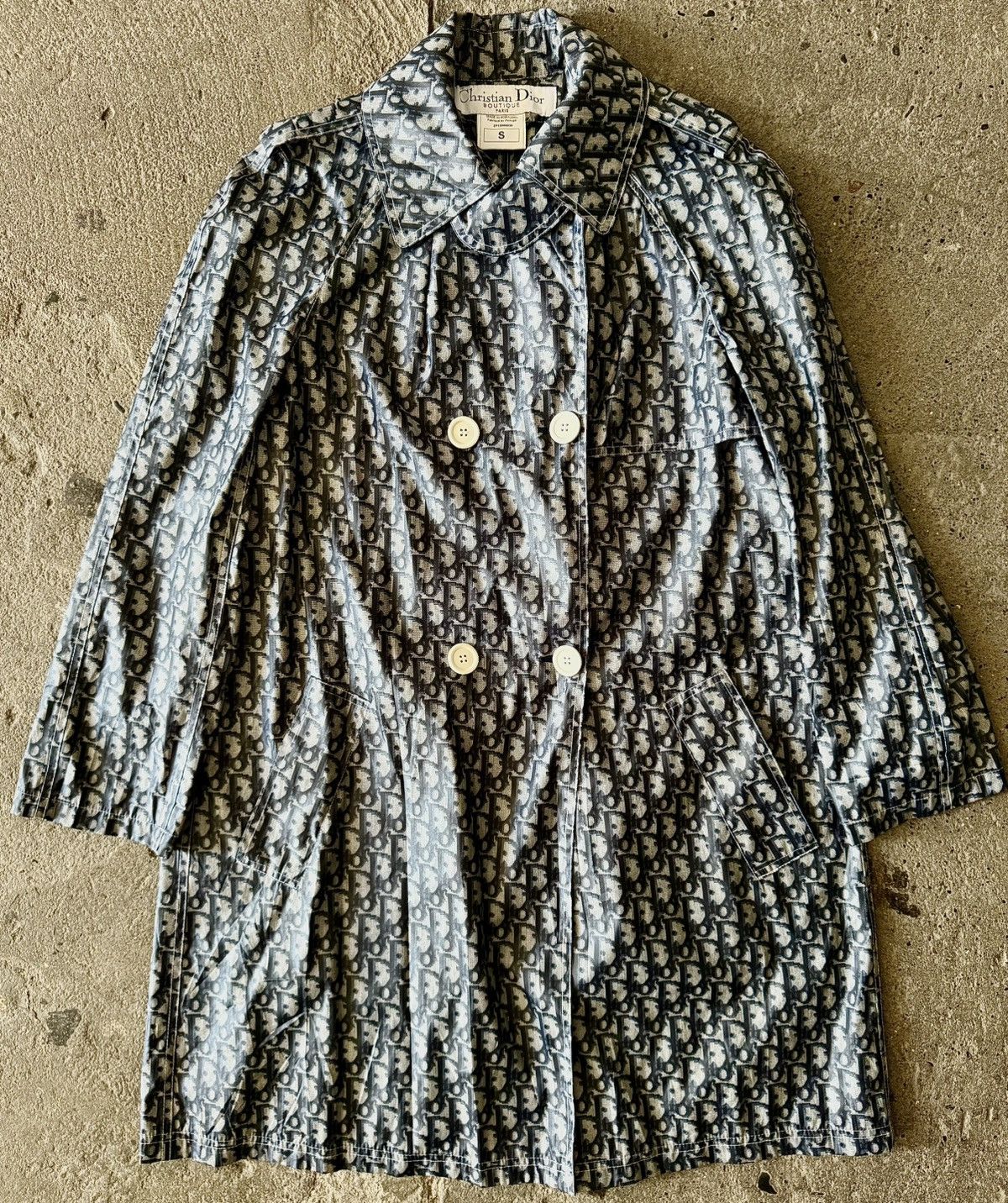 Dior × John Galliano Dior - John Galliano - SS2002 - Diorissimo Monogram Coat Size S / US 4 / IT 40 - 1 Thumbnail