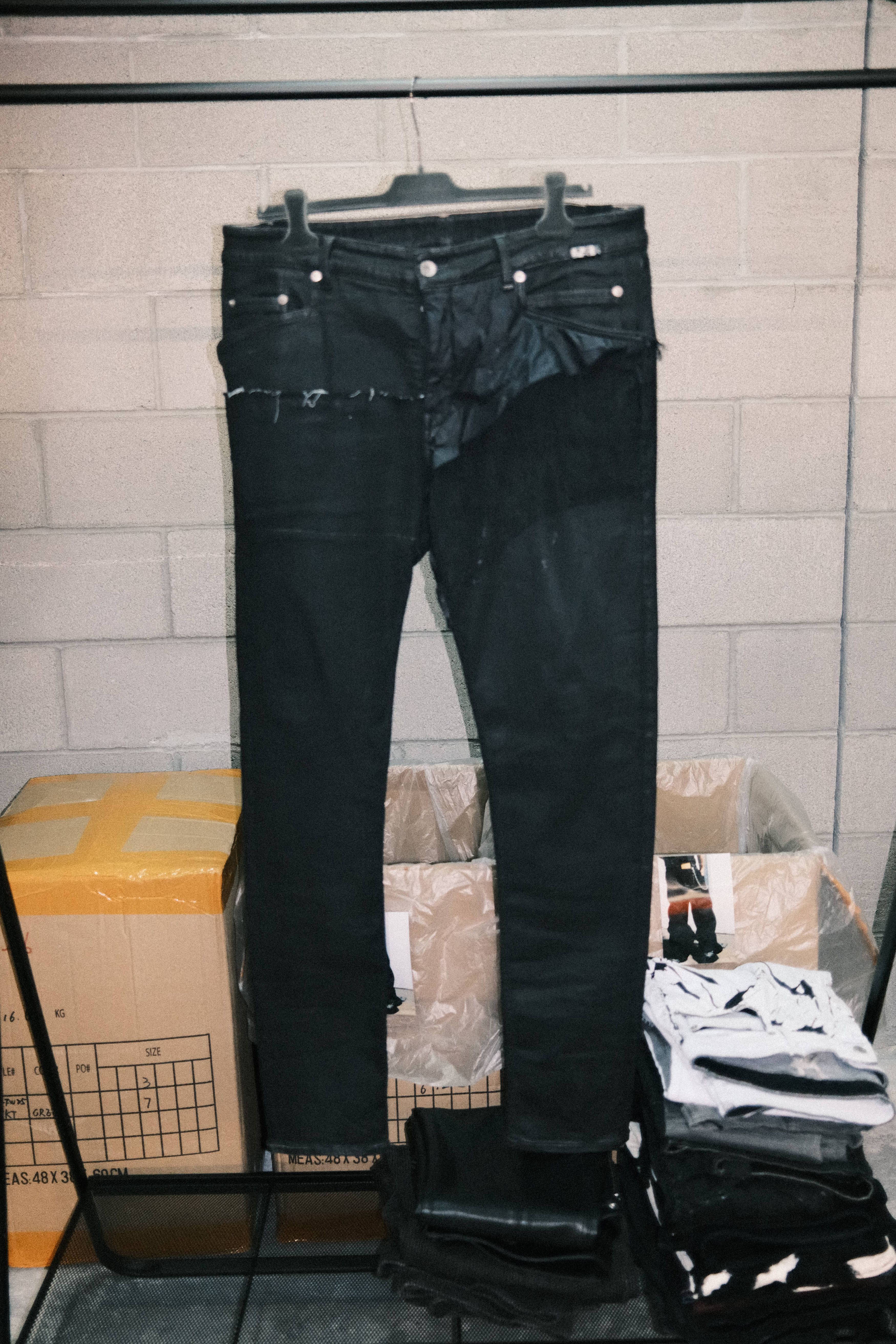Rick Owens Rick Owens DRKSHDW Sample Tyrone Cut White Wax Denim