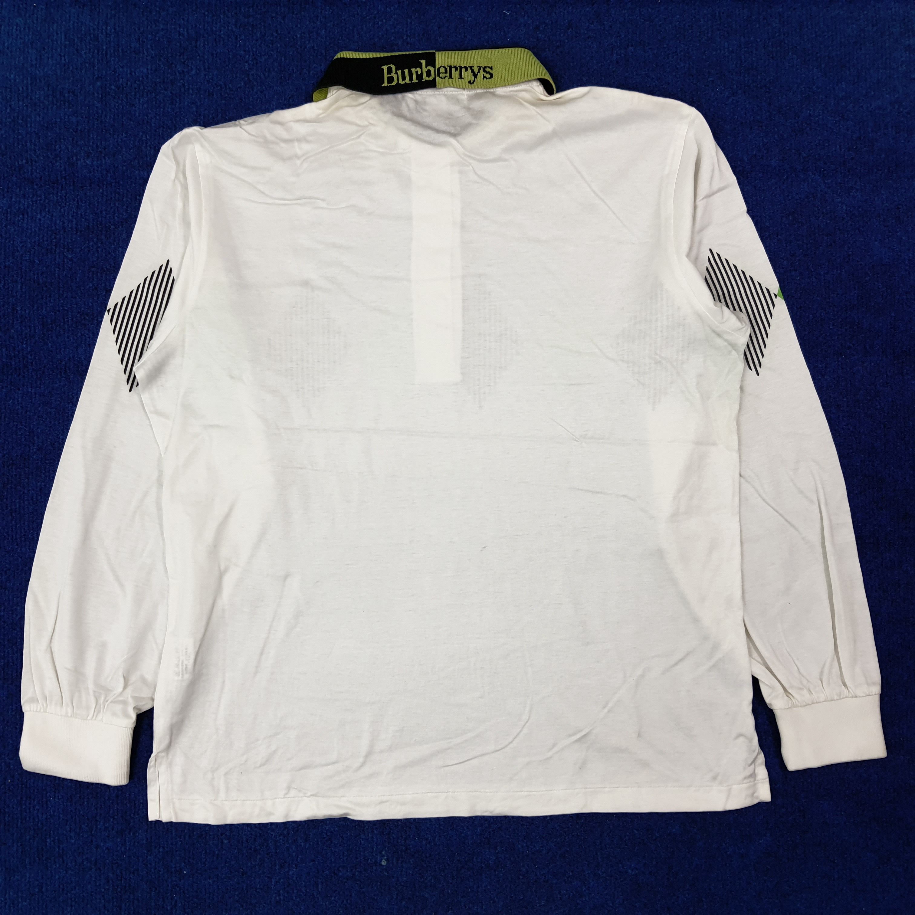 Burberry VINTAGE 90s Burberry's Long Sleeve Polo Shirt C276N72 Size US M / EU 48-50 / 2 - 3 Thumbnail