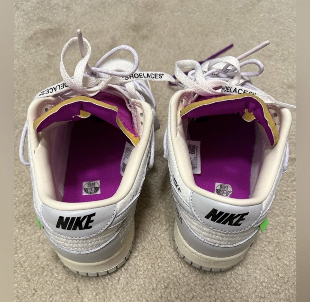 Nike × Off-White Nike Off-White Dunk Lot 03 Size US 9.5 / EU 42-43 - 5 Thumbnail