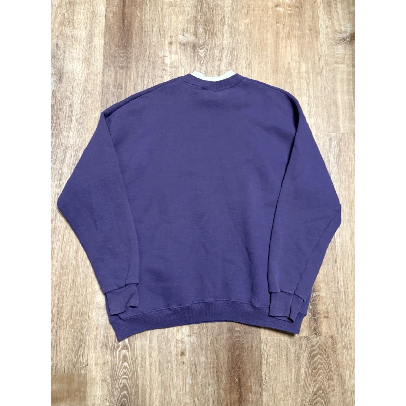 Lee VINTAGE Northern Michigan Crewneck Sweatshirt Nature Logo Purple Plum XL USA Lee Sweatshirt 90s Pullover Mens Size US XL / EU 56 / 4 - 2 Thumbnail