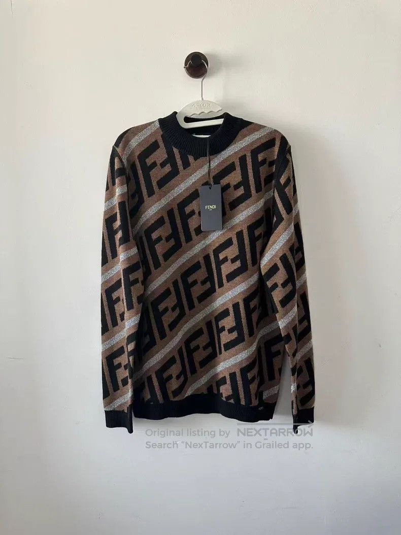 Fendi Fendi Fully printed wool sweater Size US M / EU 48-50 / 2 - 1 Thumbnail