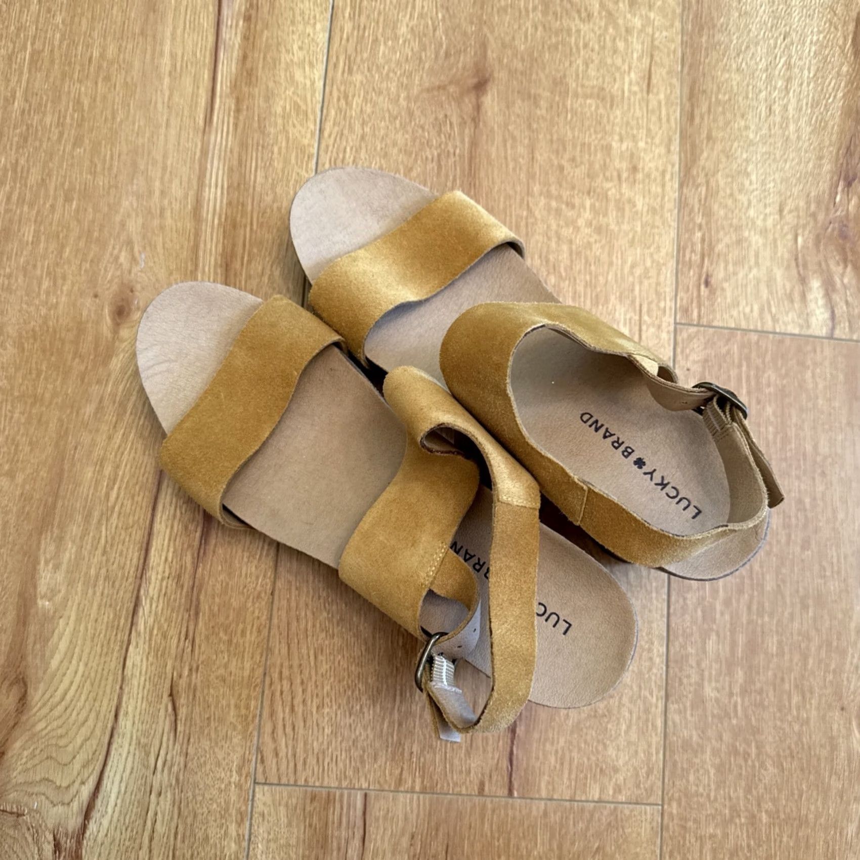 Lucky Brand Lucky Brand Harimony Platform Heels Yellow 9 Suede Leather Clogs Womens Shoes Size US 9 / IT 39 - 7 Thumbnail