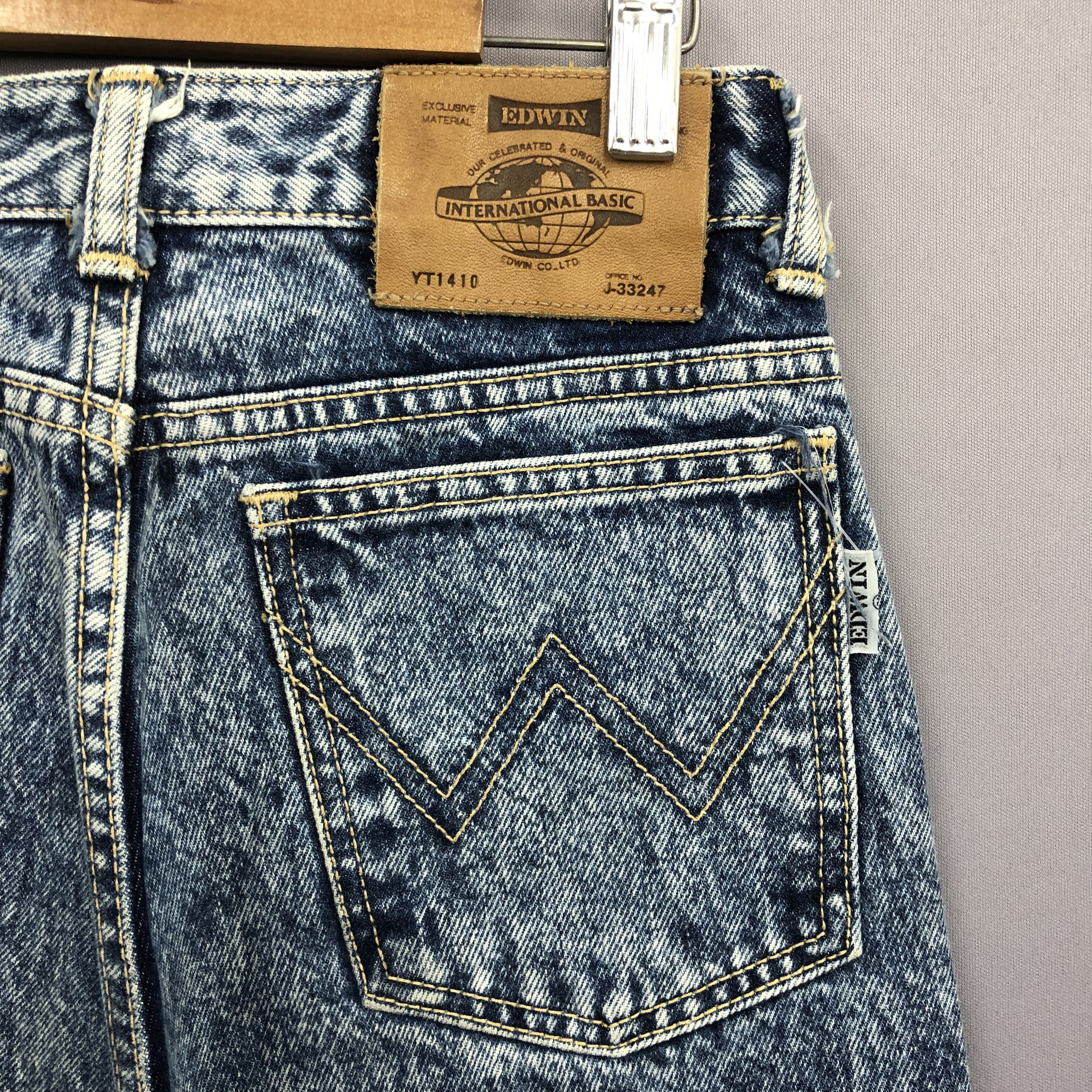 Japanese Brand Vintage 90s Edwin Acid Wash Jeans Japanese Grunge Denim Size 24" / US 00 / IT 34 - 6 Thumbnail