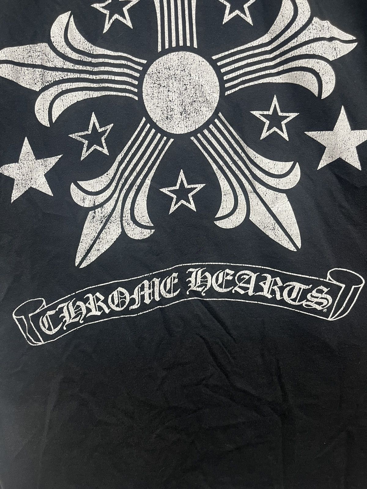 Chrome Hearts Vintage Chrome Hearts Fancy Star Logo Pocket Tshirt Size US L / EU 52-54 / 3 - 5 Thumbnail