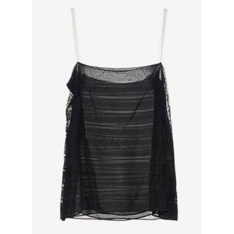 Valentino Valentino lace Tank top Black size 10 Size L / US 10 / IT 46 - 1 Thumbnail