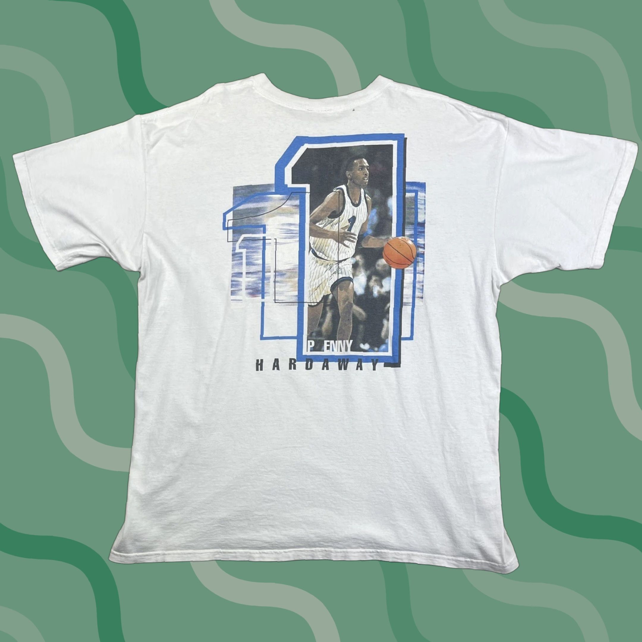 Nike VINTAGE Nike T-Shirt 90s Orlando Magic NBA XL Penny Hardaway Basketball Graphic White Mens Size US XL / EU 56 / 4 - 1 Thumbnail
